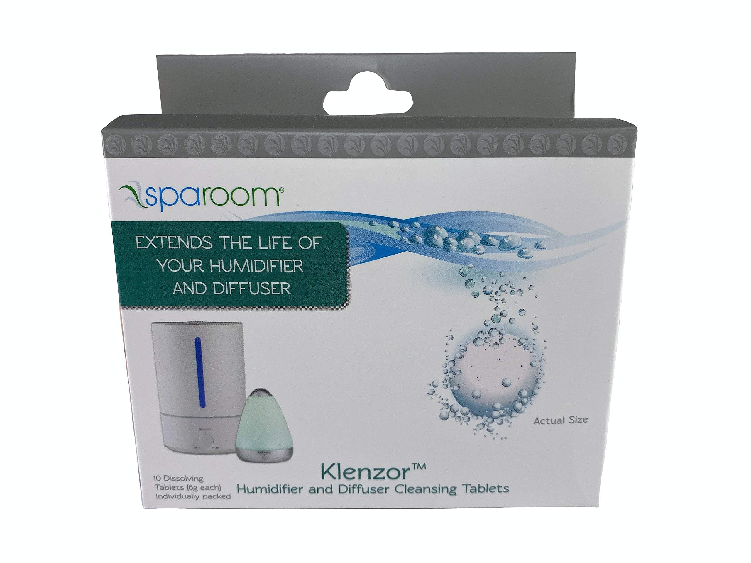 Sparoom Klenzor Essential Oil Diffuser and Humidifier Cleaning Tablets, 10 Tablets per Box