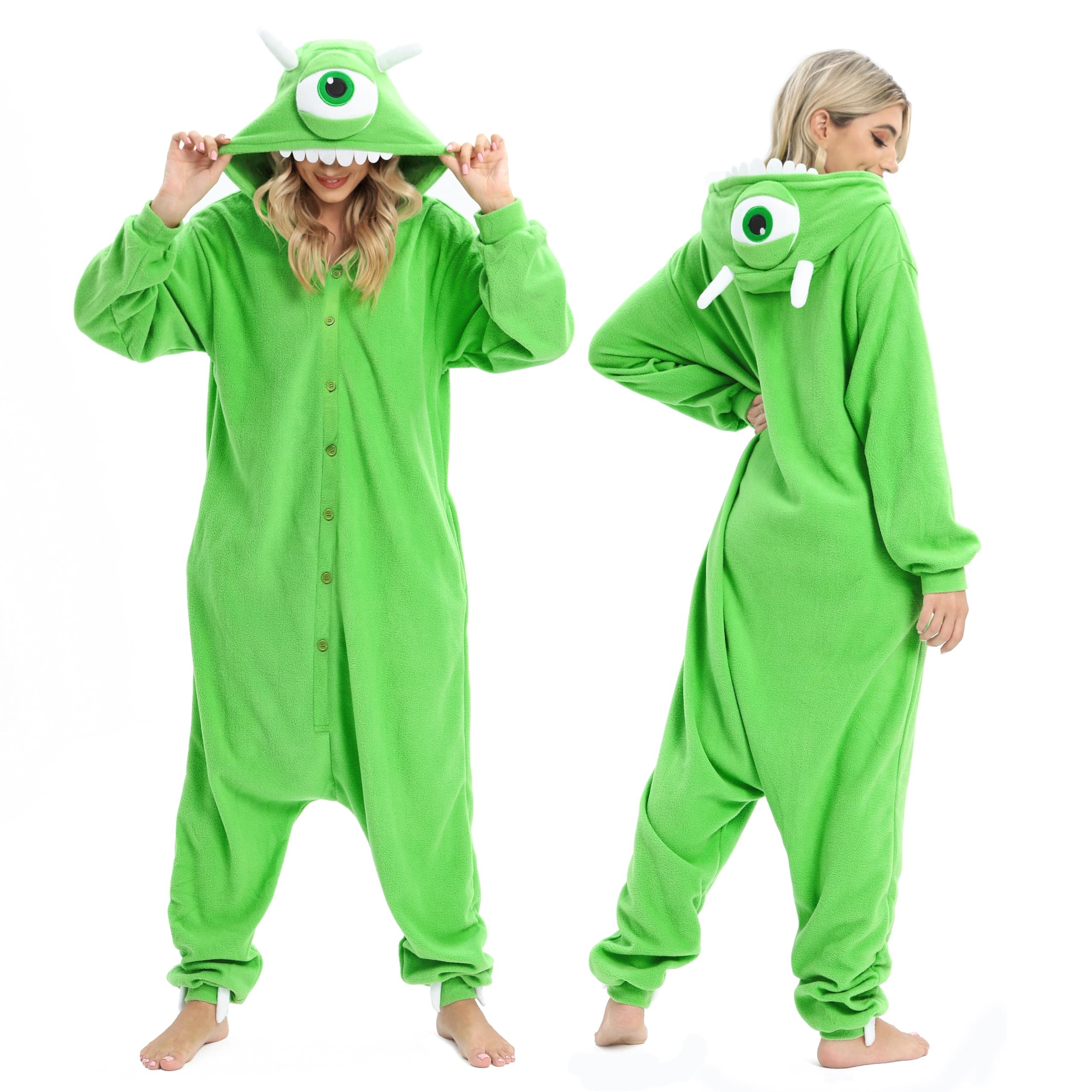 WishlikerAdult Onesie Animal Pajamas Halloween Cosplay Costumes Party Wear Blue