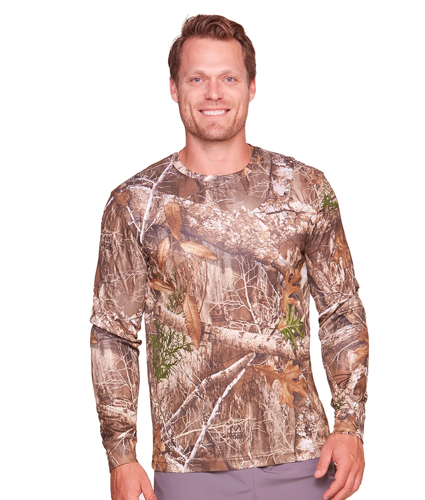 COLOSSEUMRealtree Men's Essential Camo Lightweight Performance Long Sleeve Shirt