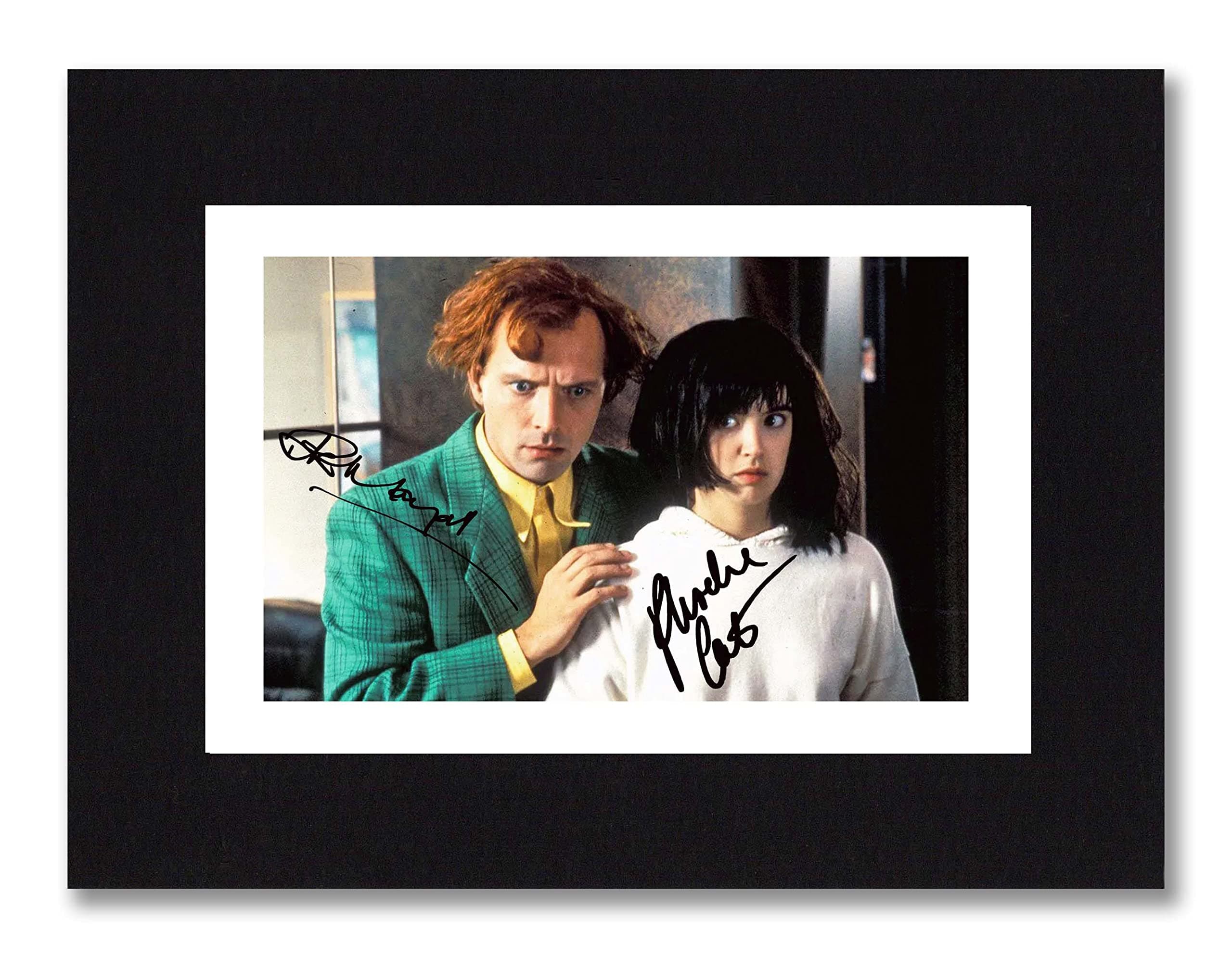 RIK MAYALL & PHOEBE CATES Signed 8x6 Inch Mounted Photo Print Pre Printed Signature DROP DEAD FRED - Autograph Gift, Ready To Be Framed