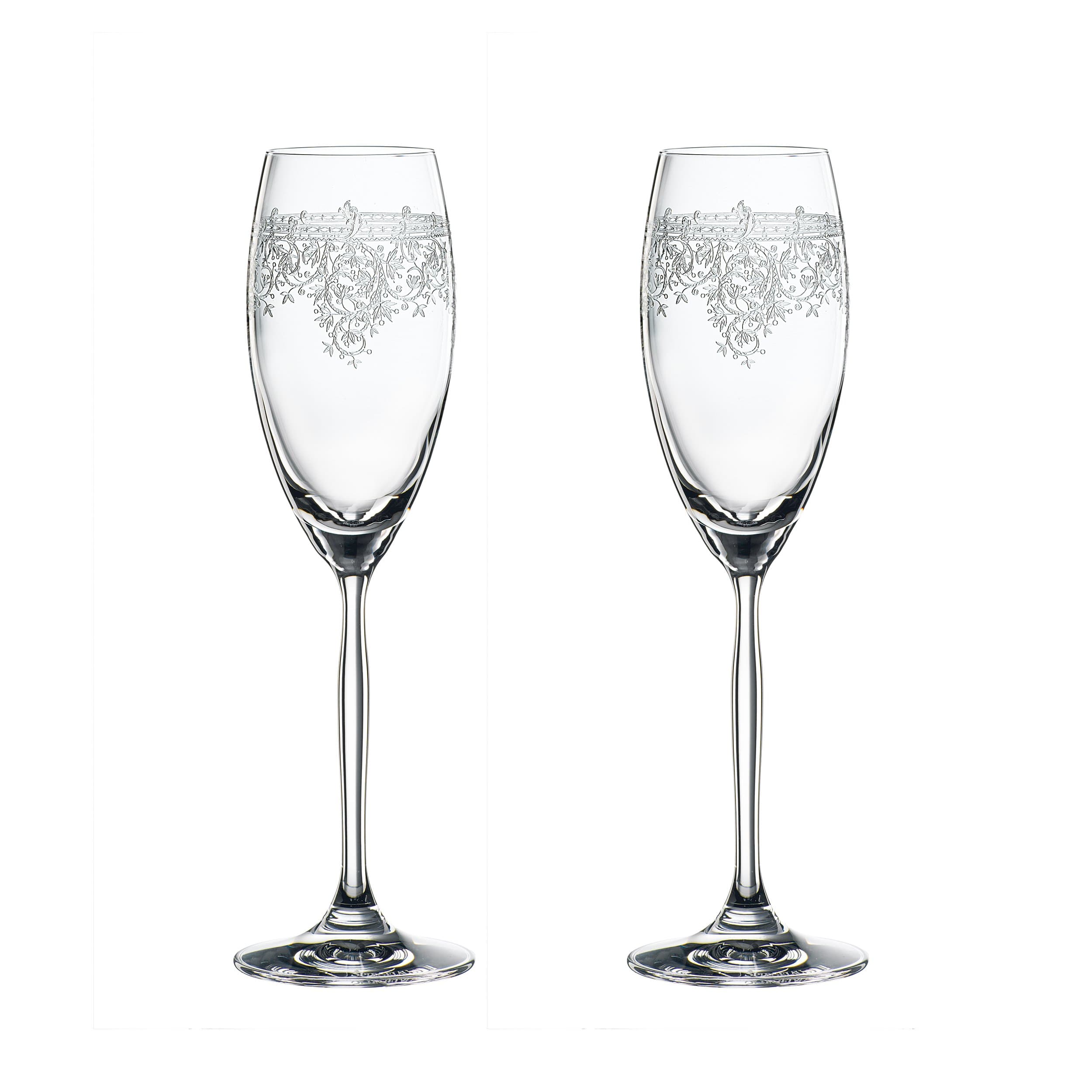 Spiegelau Renaissance Champagne Flute, 2pc Set, Champagne Flute, Prosecco Flute, Champagne Glass, Prosecco Glass, Champagne Glass, Crystal Glass, 230 ml, 4662075