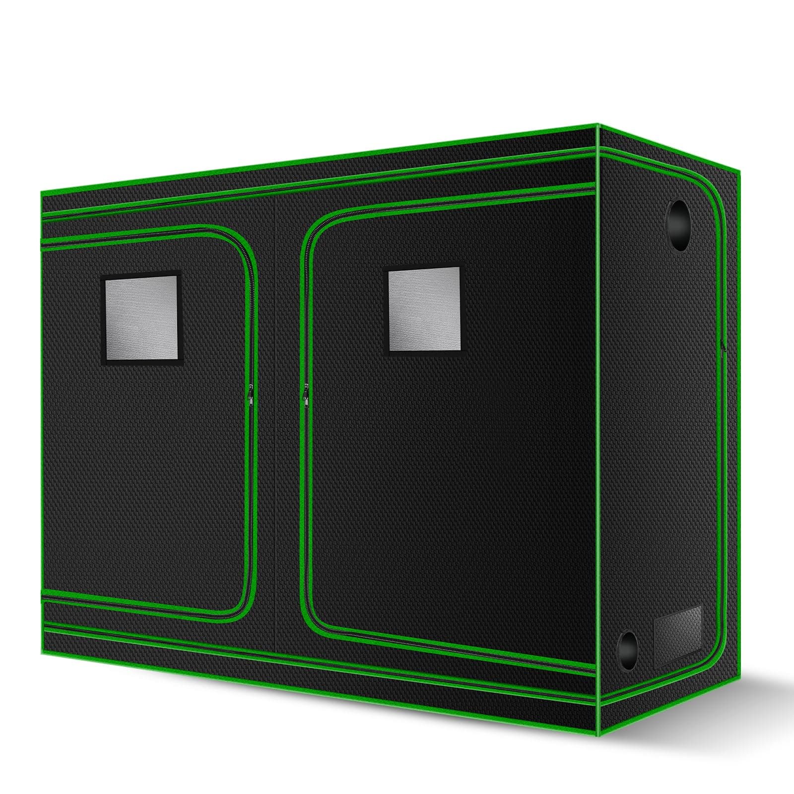 MELONFARM 4x8 Grow Tent, 96"x48"x80'' High Reflective 600D Diamond Mylar Canvas with Observation Window and Floor Tray for Hydroponic Indoor Plant Growing