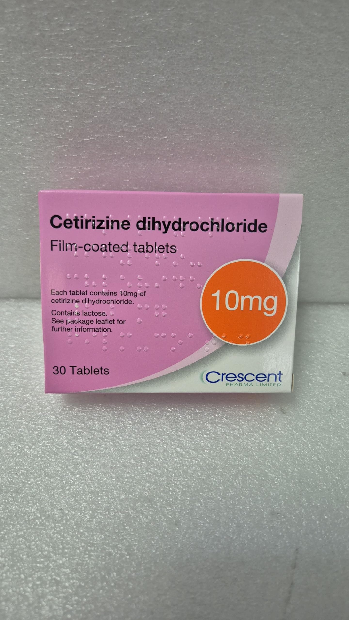 6 Months Supply Cetirizine Hayfever Allergy Tablets 30 x 6