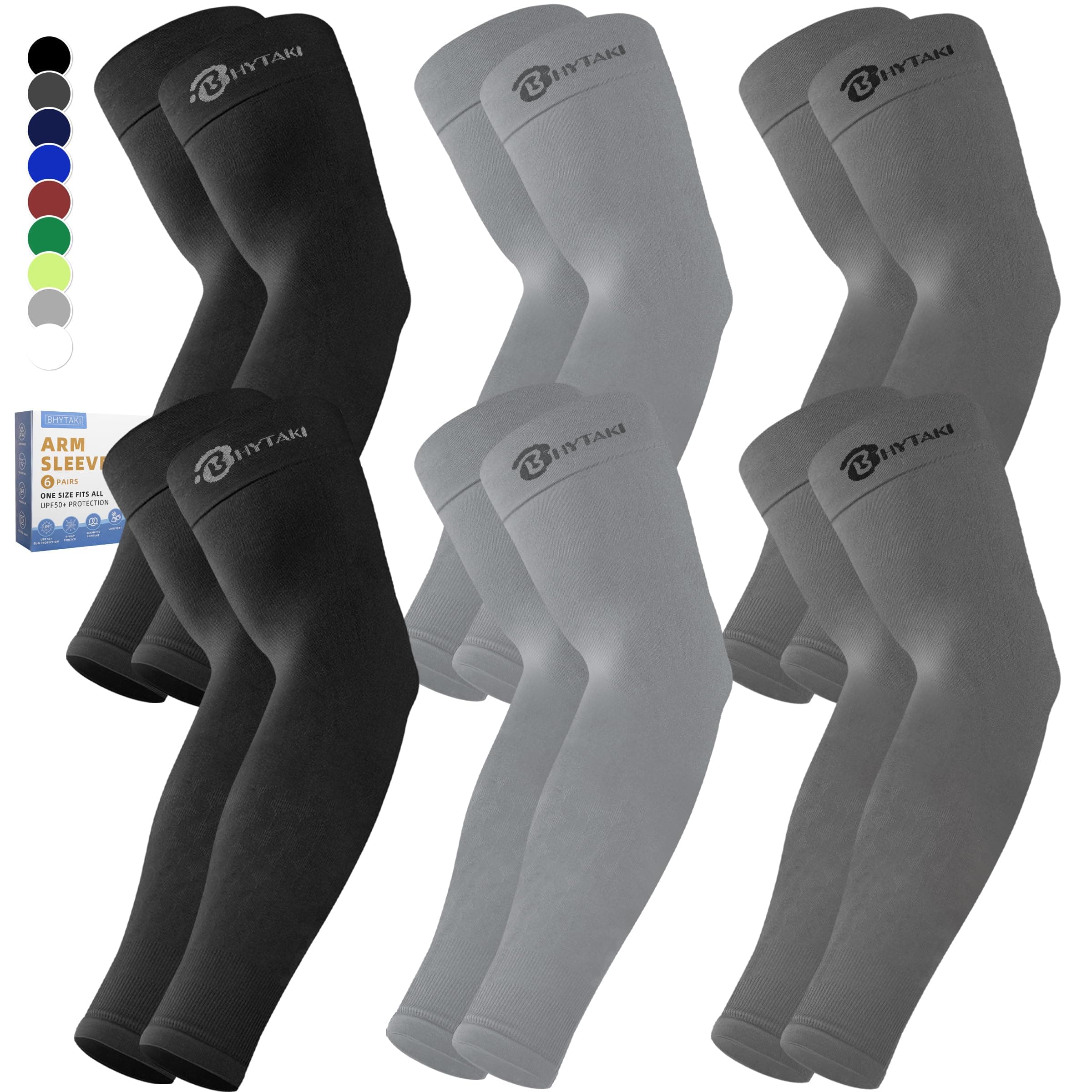 Cooling Compression Arm Sleeves for Men Women,UPF50 UV Sun Protection Sleeves for Work Sport Tattoo Cover Up