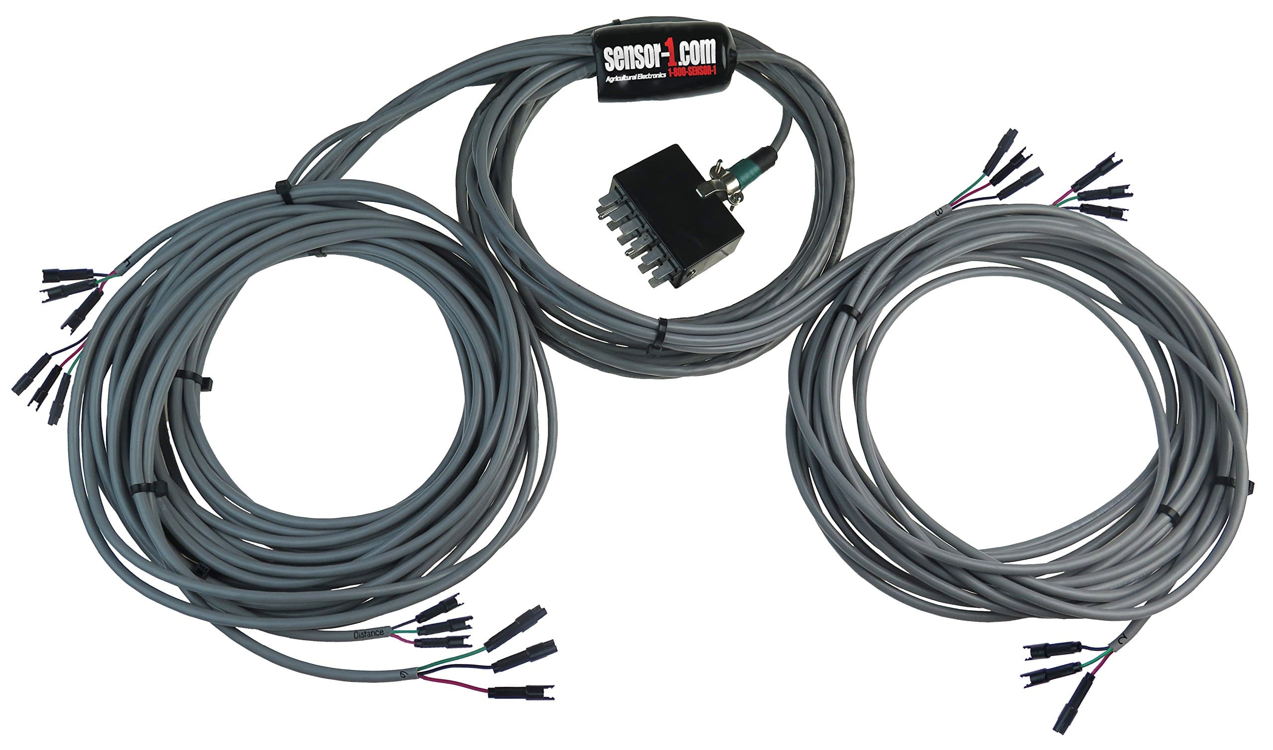 Sensor-1 6 Row Planter Harness for John Deere Monitor with 12 Spade Monitor Plug and Mate-N-Lock Connectors