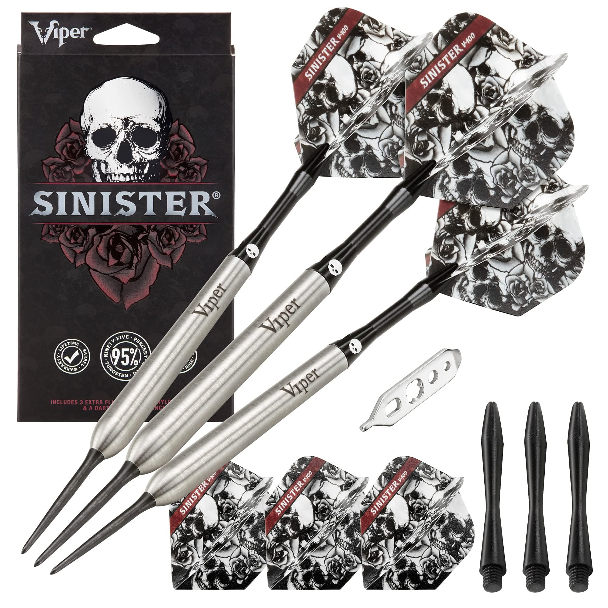 Sinister 95% Tungsten Steel Tip Darts