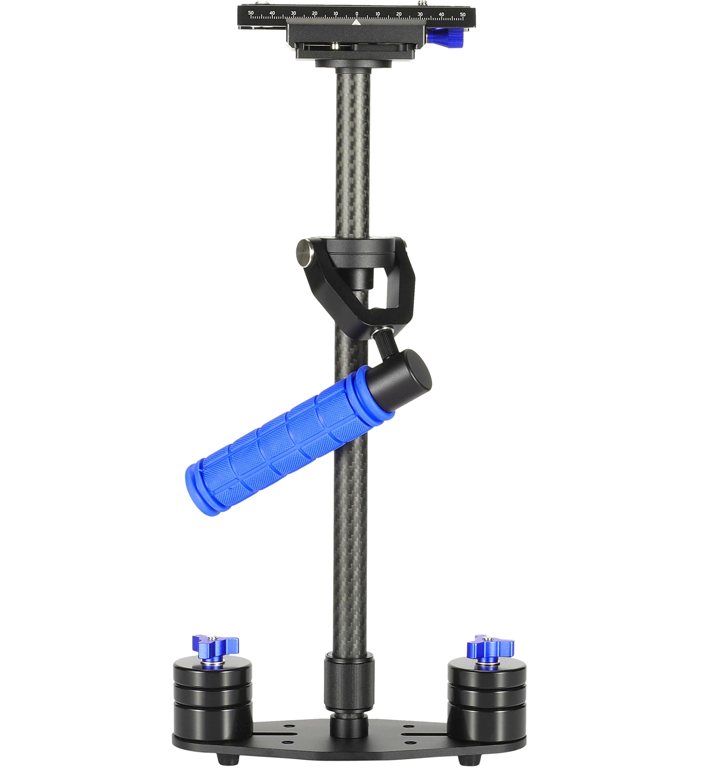 Morros Carbon Fiber Camera Video Stabilizer with min length 38cm and max length 60cm with quick release for DSLR and Video Cameras