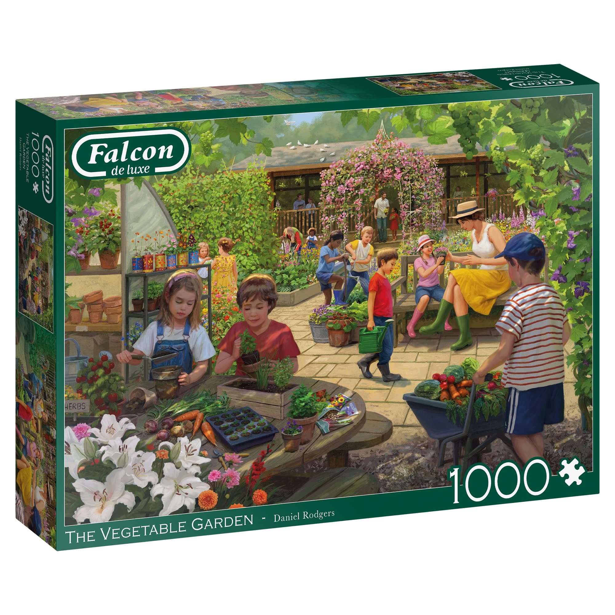 Jumbo, Falcon de luxe - The Vegetable Garden, Jigsaw Puzzles for Adults, 1000 piece