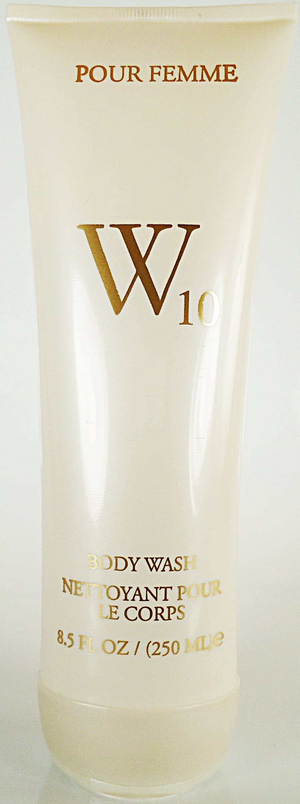 W10. Pour Femme. Tan Enhancing Body Wash. Nettoyant Pour Le Corps. 8.5 fluid ounces / (250ml). Price is for 1 Single Bottle.