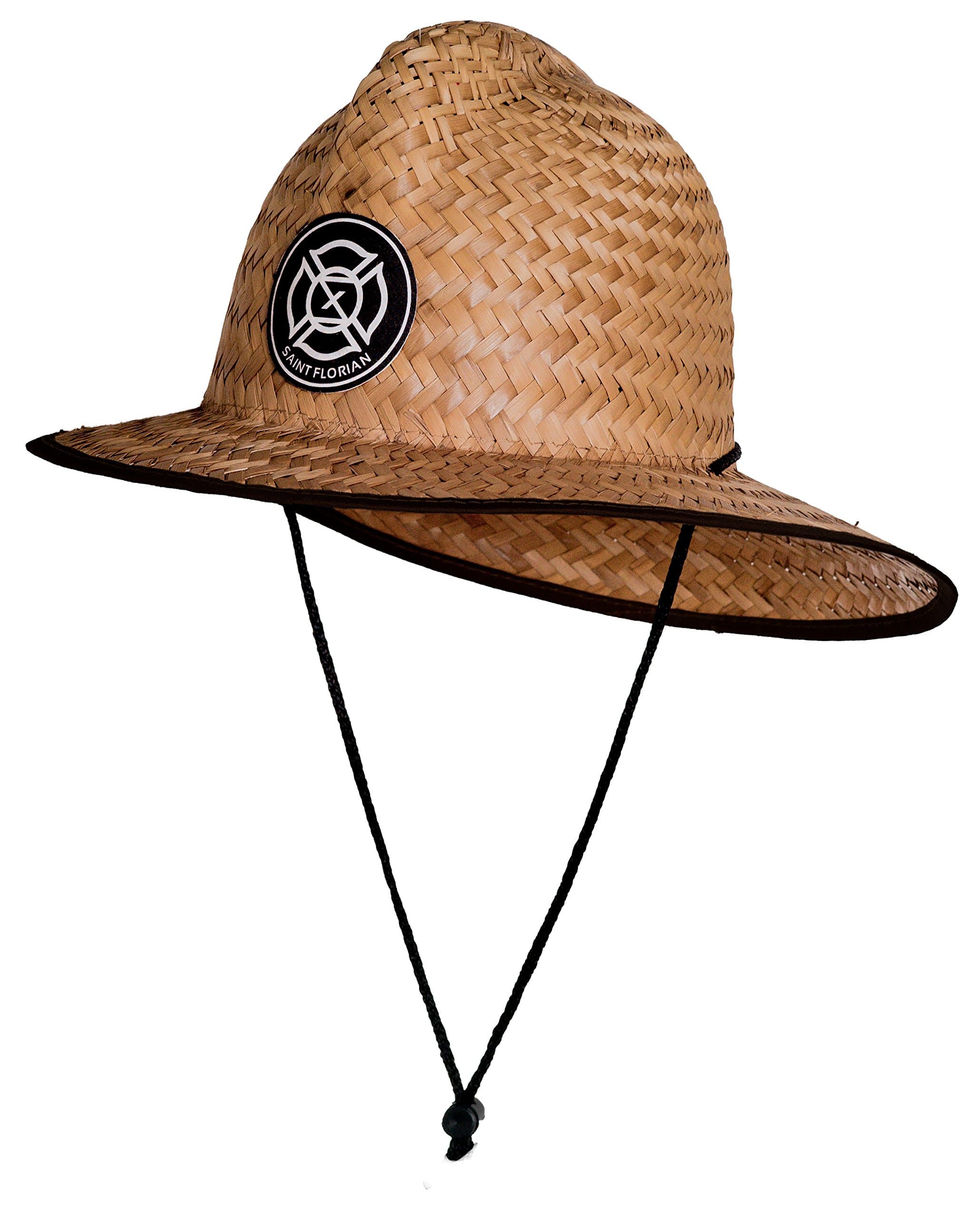 Straw Firefighter Hat- Large/XL 60cm (Large/XL 60cm, Clean (Few Burn Markings))