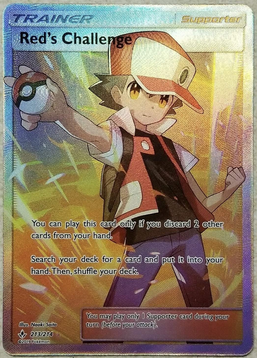 RED'S Challenge 213/214 - Full Art - Unbroken Bonds - NM/M - 100% Guaranteed Authentic