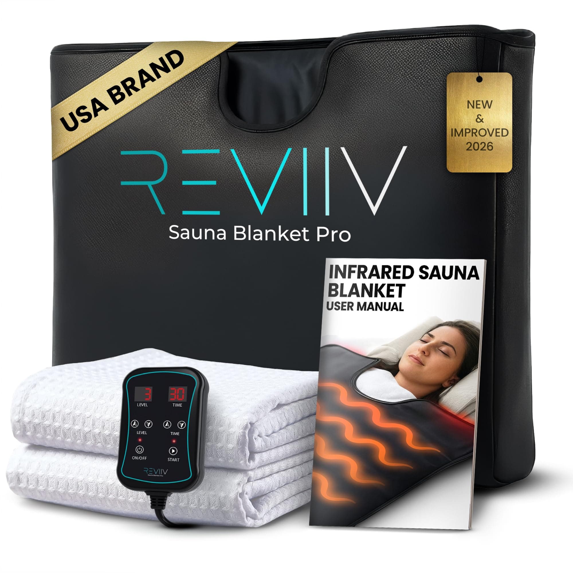 FAR Infrared Sauna Blanket for Home - Portable Infrared Sauna for Full-Body Heat, Sauna Insert Towel Included - At-Home Personal Sauna for Relaxing Warmth & Daily Wellness