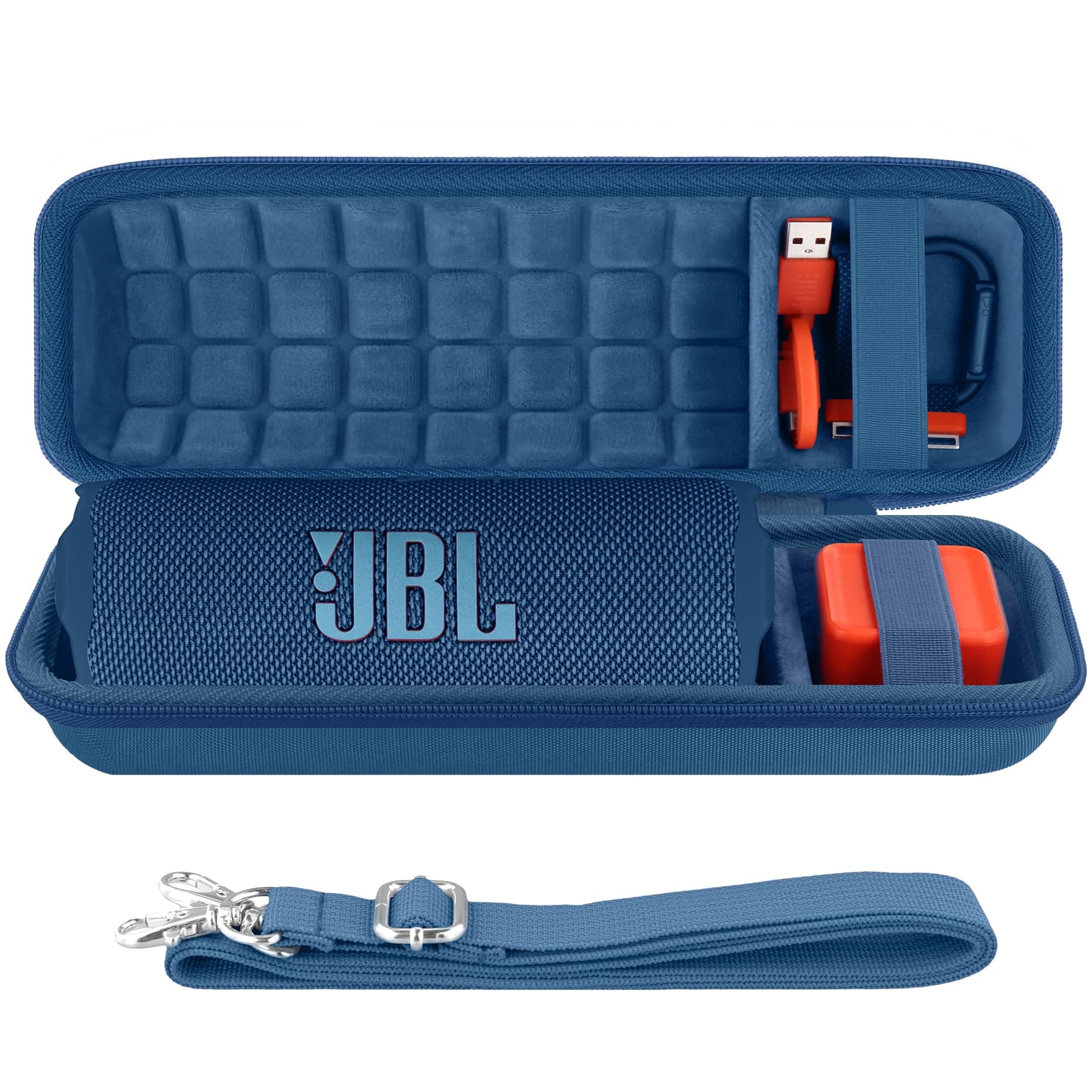 co2CREA Hard Travel Case for JBL Flip 7 Flip6 Flip5 Waterproof Portable Bluetooth Speaker, Case Only