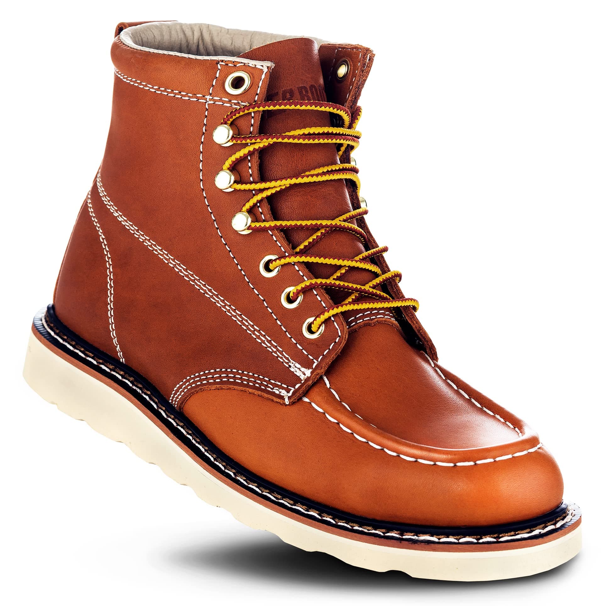 EverBoots Mens Work Boots for Men, Leather EverFit Lightweight Comfort Boot, Anti Slip & Shock Absorption, Soft Oil Grain, Goodyear Welt, Industrial Construction, Roofing, Electrician