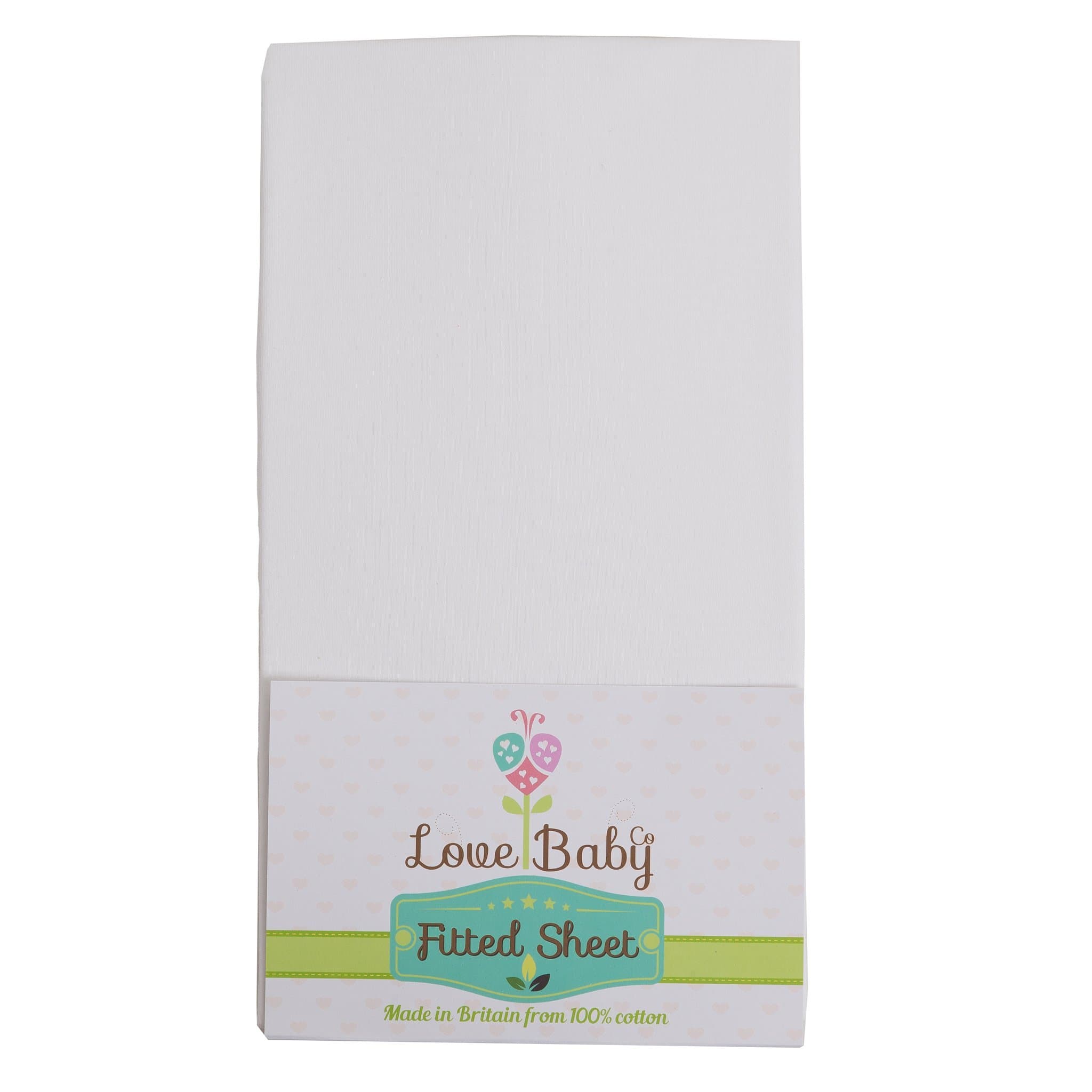 Premium soft white cotton cot sheet made to fit the Babylo Cozi Sleeper