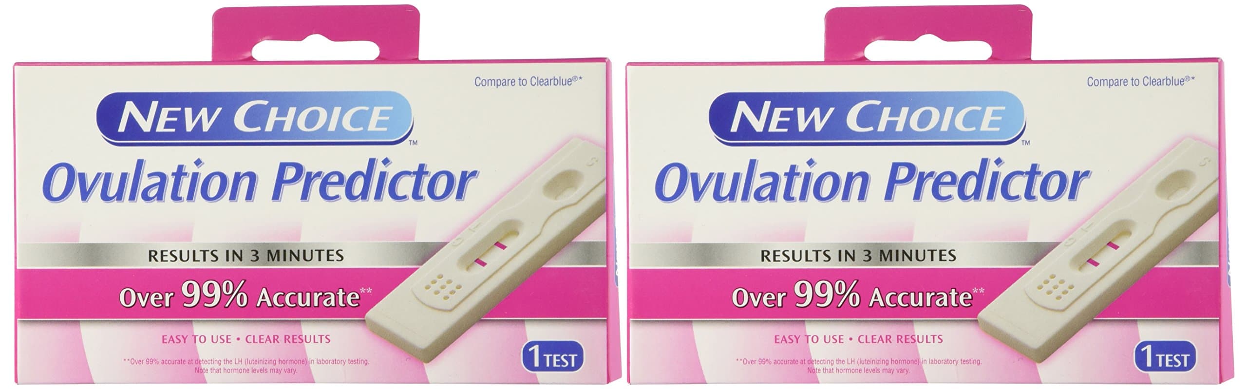 Ovulation Predictor New Choice Over 99% Accurate 1 Test/Pack (2) Packs (2 Tests Total)