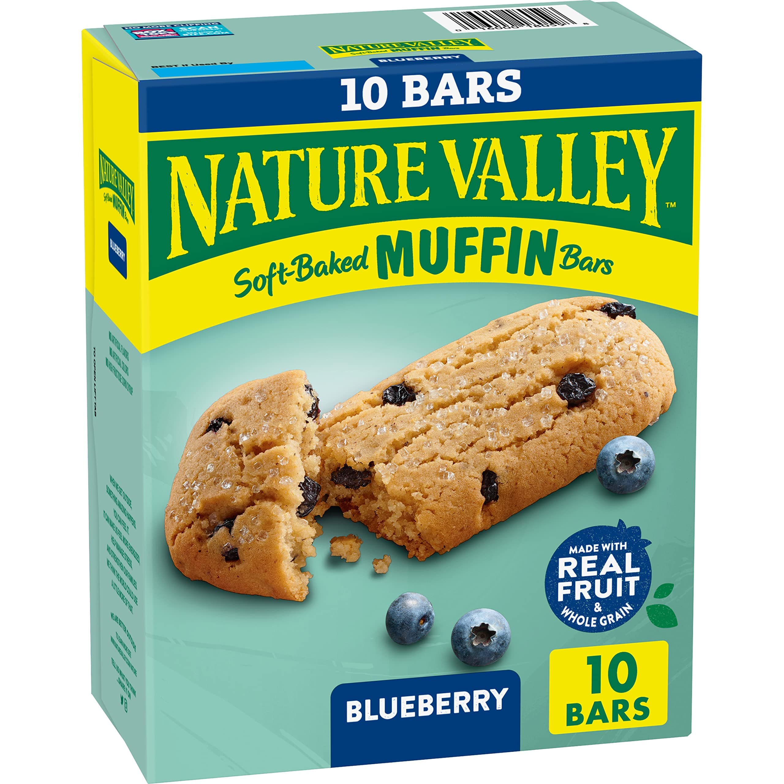 Soft Baked Muffin Bars, Blueberry, Snack Bars, 10 Bars, 12.4 oz