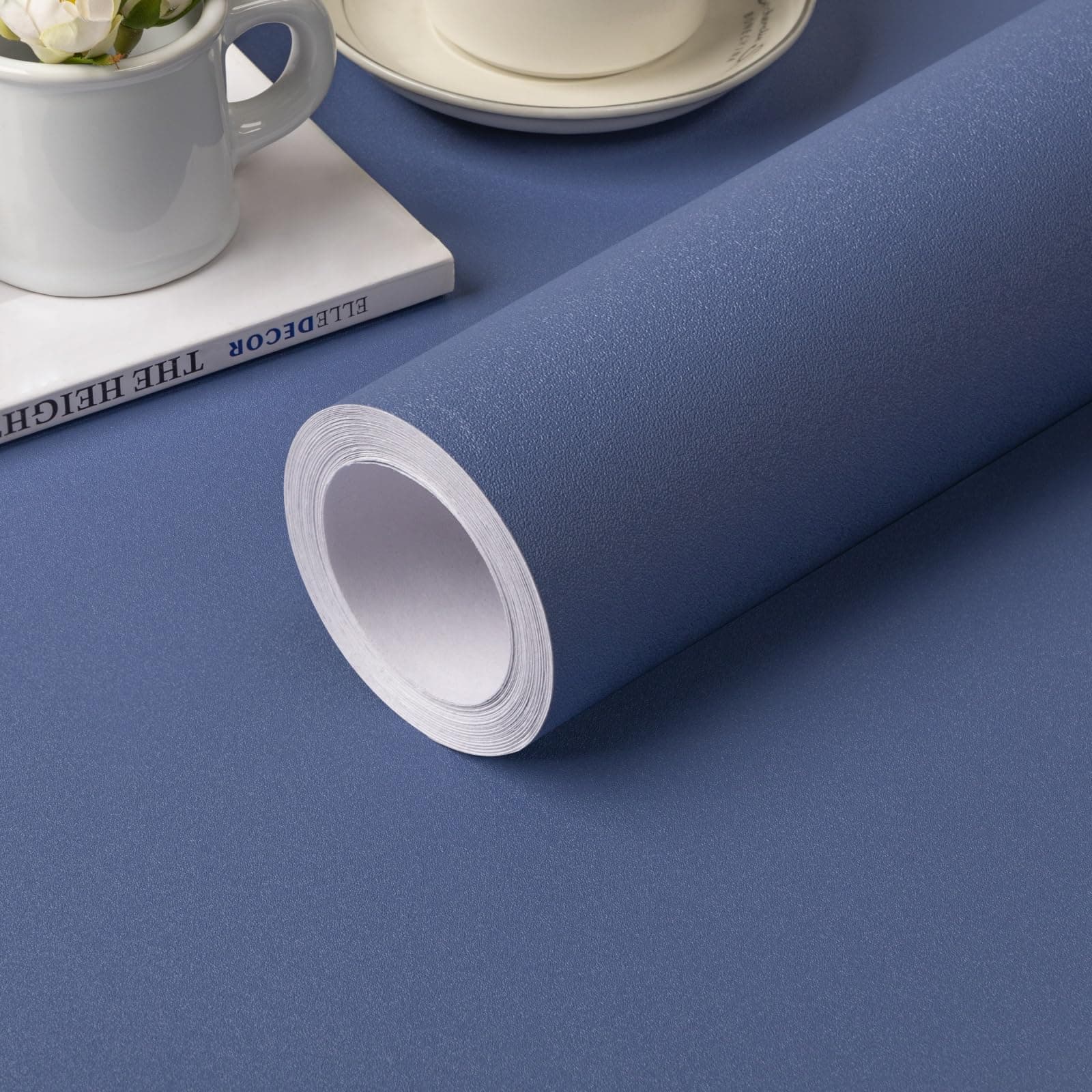 practicalWs Wallpaper Sticker, Remover, Blue, Heat Resistant, Waterproof Seal, Peel and Stick Wallpaper, Repair, Cutting Sheet, For Cabinets, Doors, Walls, Table Tops, Multi-purpose, DIY, Wall Sconce