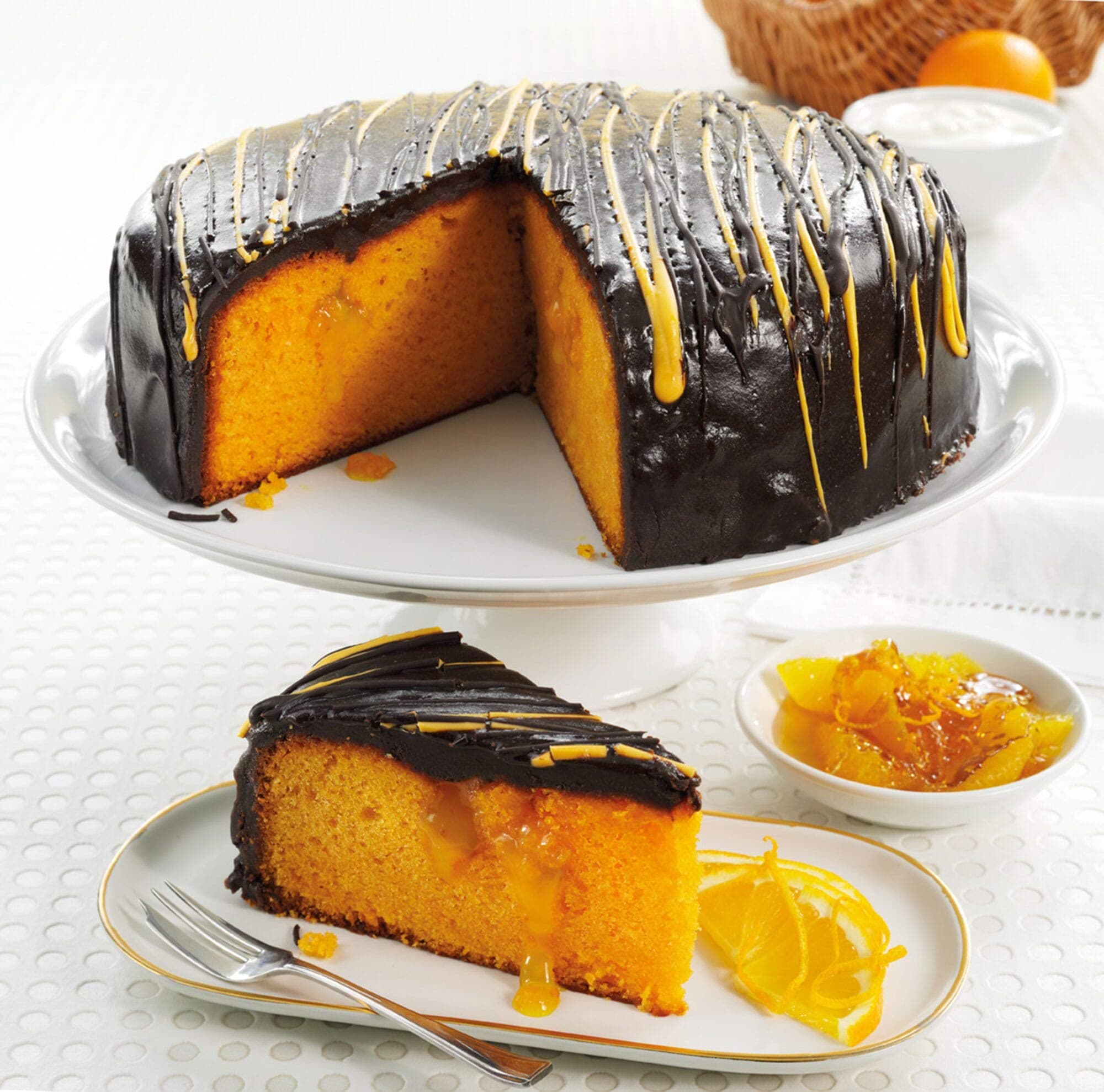 Sidoli Frozen Sticky Chocolate Orange Cake - 1x14p/ptn