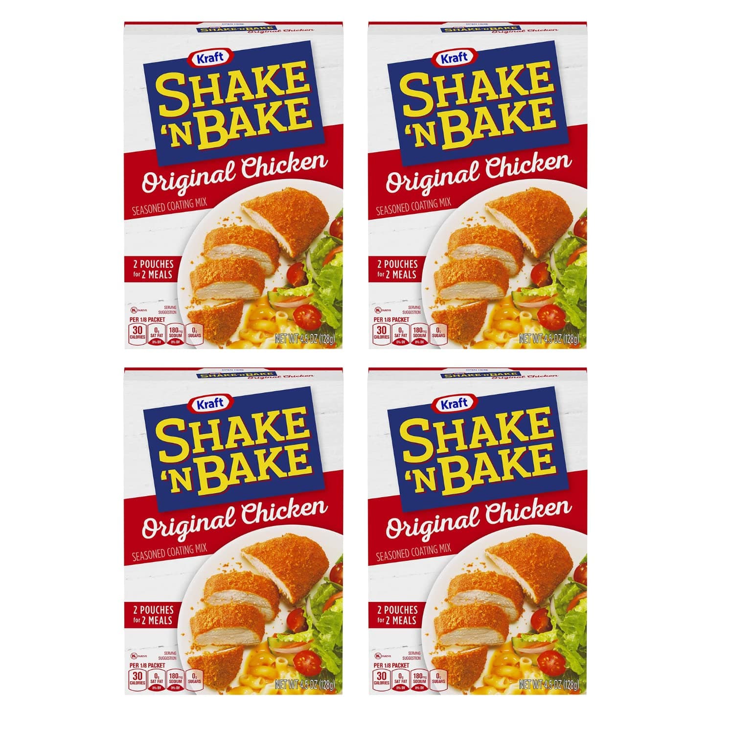 Shake n Bake Original Chicken Seasoned Coating Mix 128g | Pack of 4