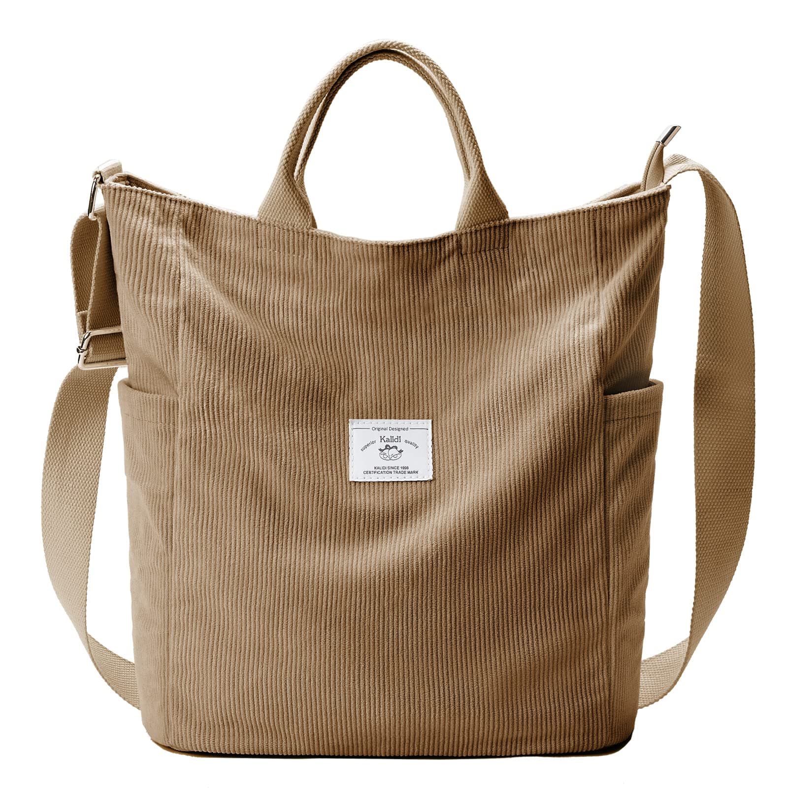 Corduroy Hobo Bag Totes Bag Handbag Crossbody Bag Large Capacity Shoulder Bags with Zipper for Women Ladies Girls School,College,Shopping,Work