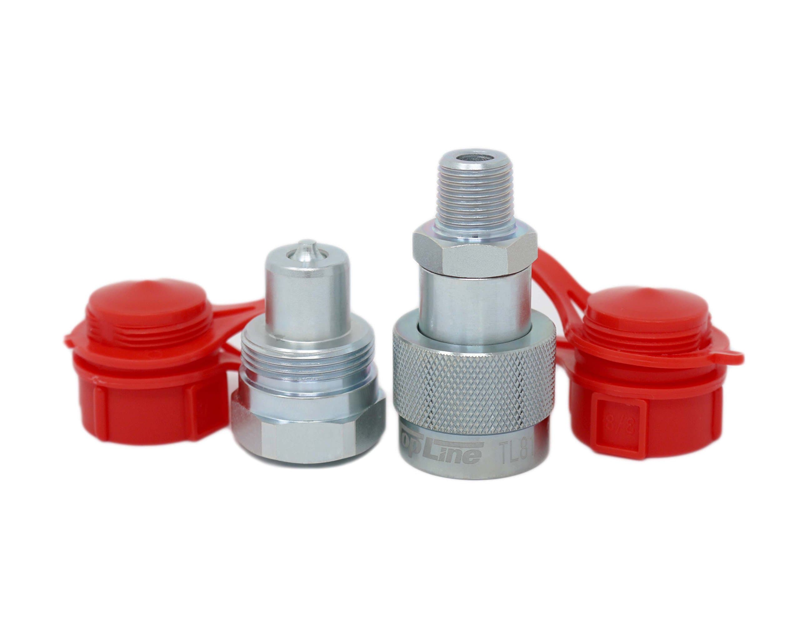 TL81 3/8" NPT 10,000 PSI High Pressure Hydraulic Couplers Coupling Set 3/8" body Replaces Enerpac