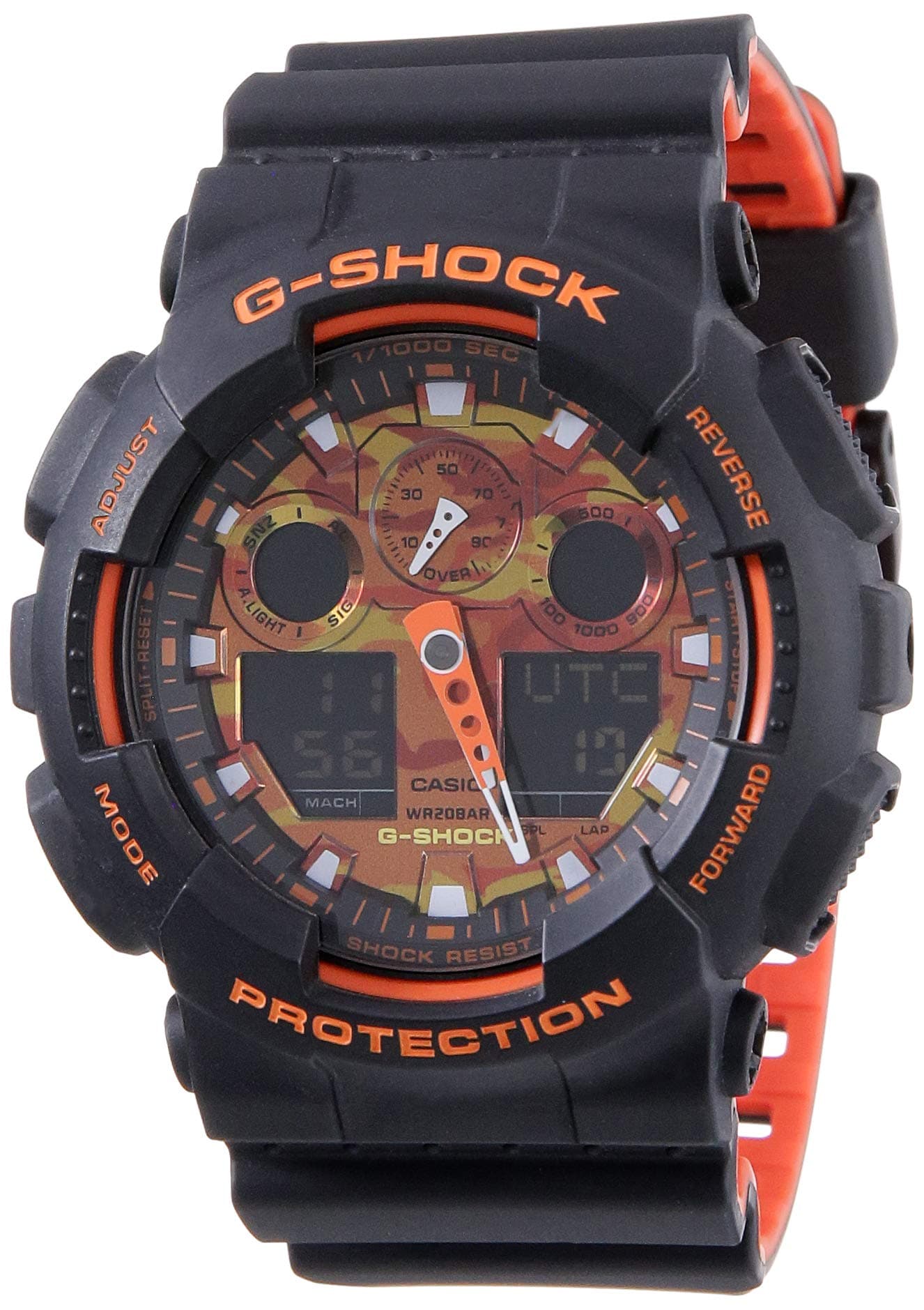 Casio G-Shock Analog-Digital Red Dial Men's Watch GA-100BR-1ADR(G914)