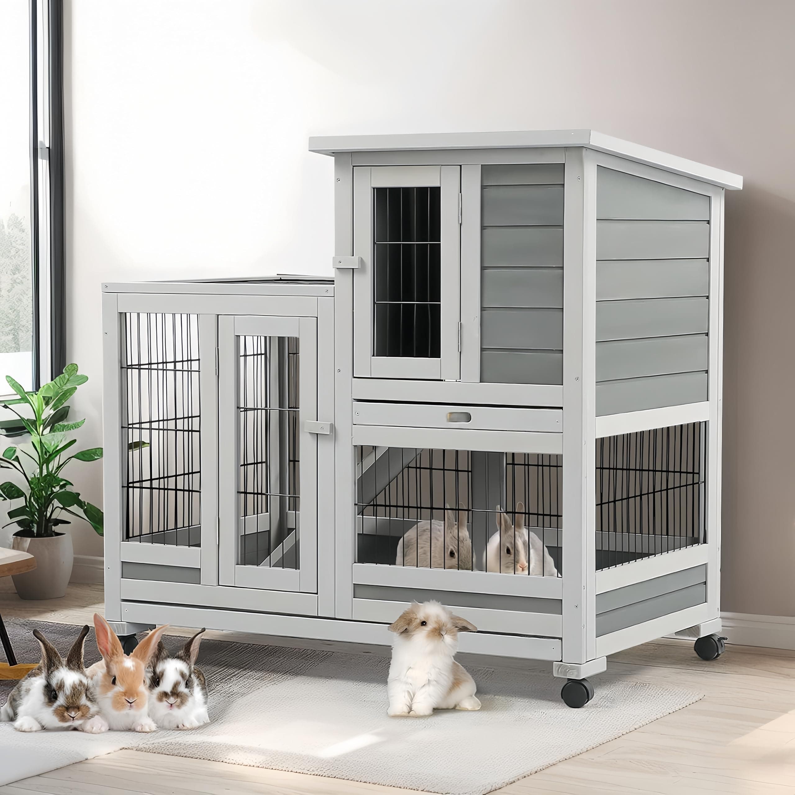 Esright 37" Rabbit Hutch