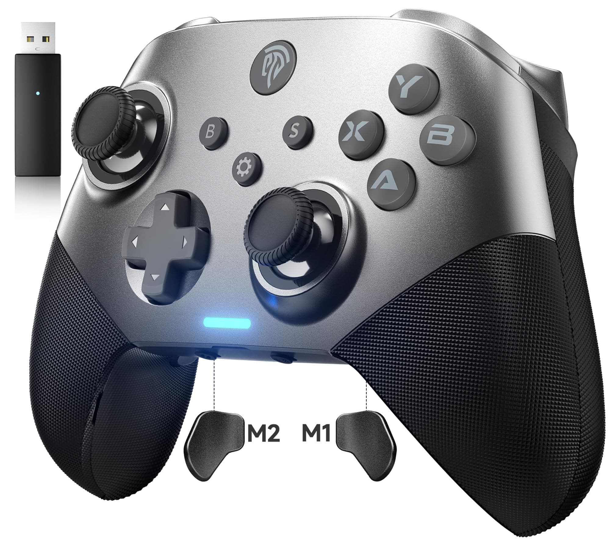 - EasySMX X10 PC Controller for Black Myth: Wukong - Enhanced Wireless Bluetooth Controller with a Swappable Faceplate/Hall Joysticks and Triggers for PC/Switch/Steam/Android TV/Android and iOS Mobile