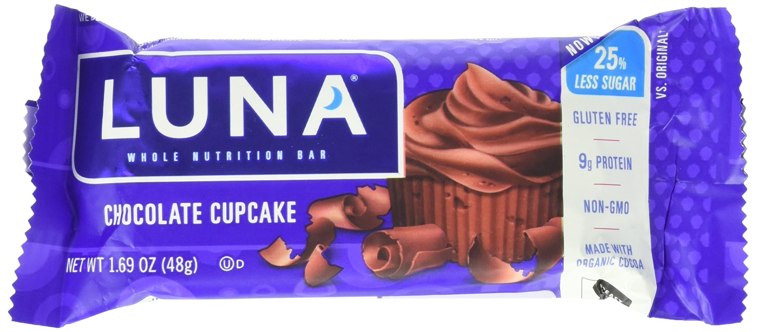 Luna Nutrition Bar, Chocolate Cupcake, 1.6 Ounce