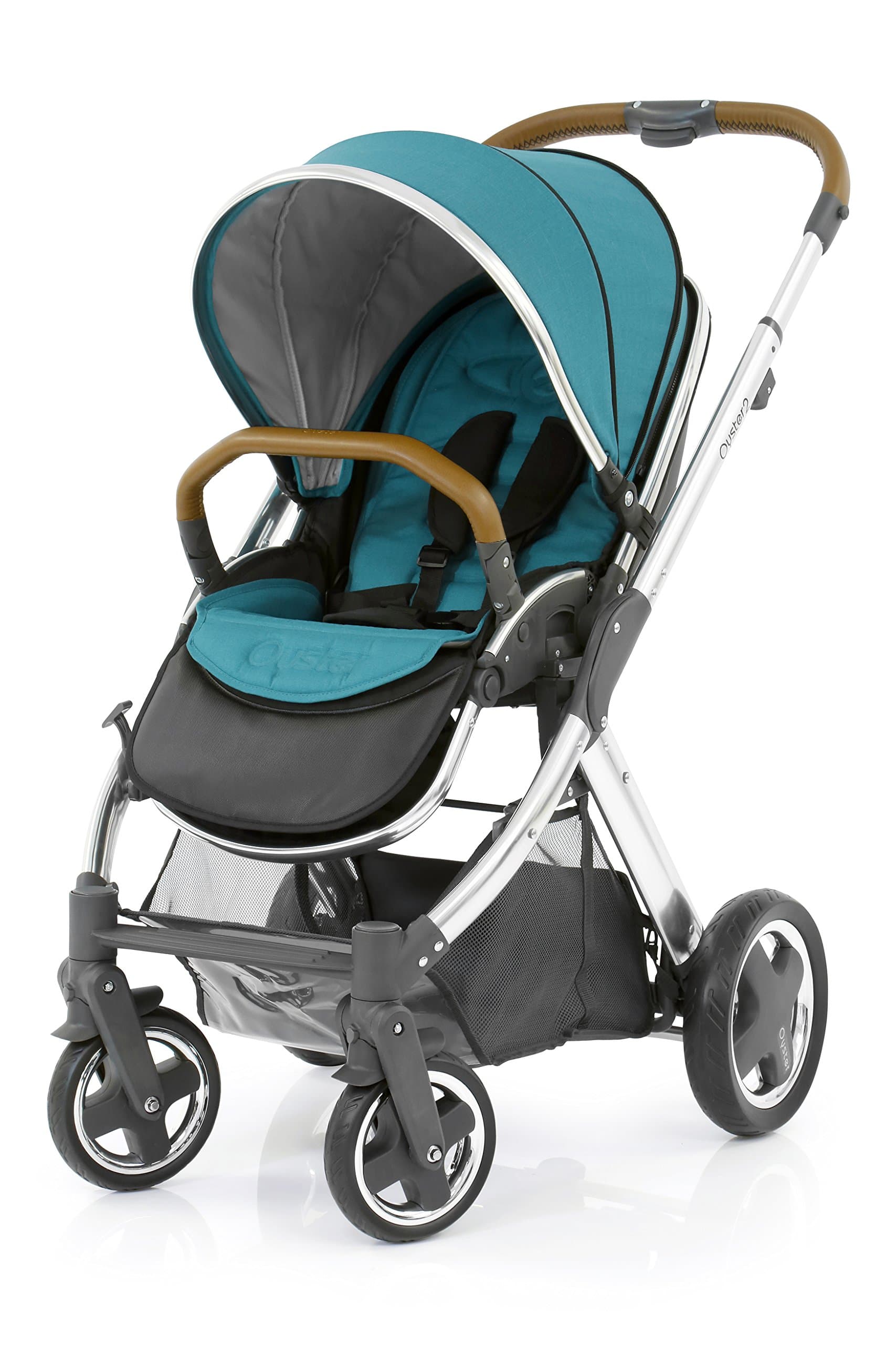 BabyStyle Oyster 2 Mirror Chassis (Tan Handle) - Deep Topaz