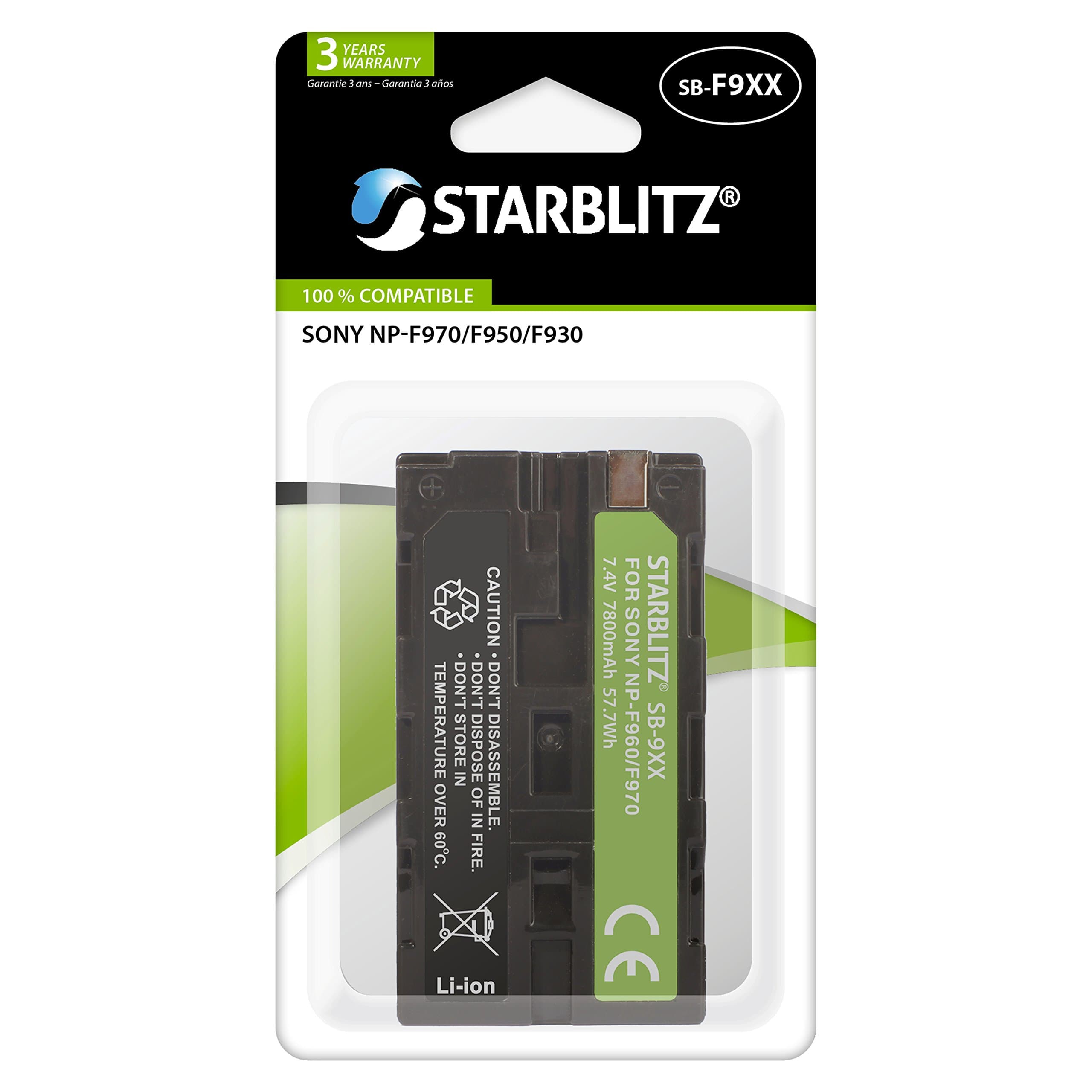 sb-f9xx Rechargeable Battery for Sony NP-F970 Black