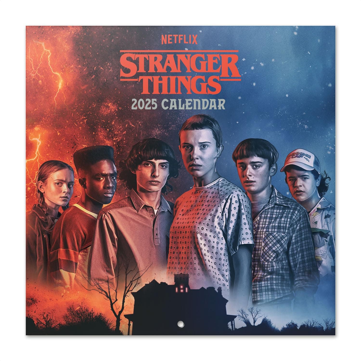 Grupo Erik Stranger Things Wall Calendar 2025 | 12" x 12" Square Calendar 2025, Wall Planner 2025, Family Planner Calendar 2025 | Stranger Things Calendar 2025, Stranger Things Gifts