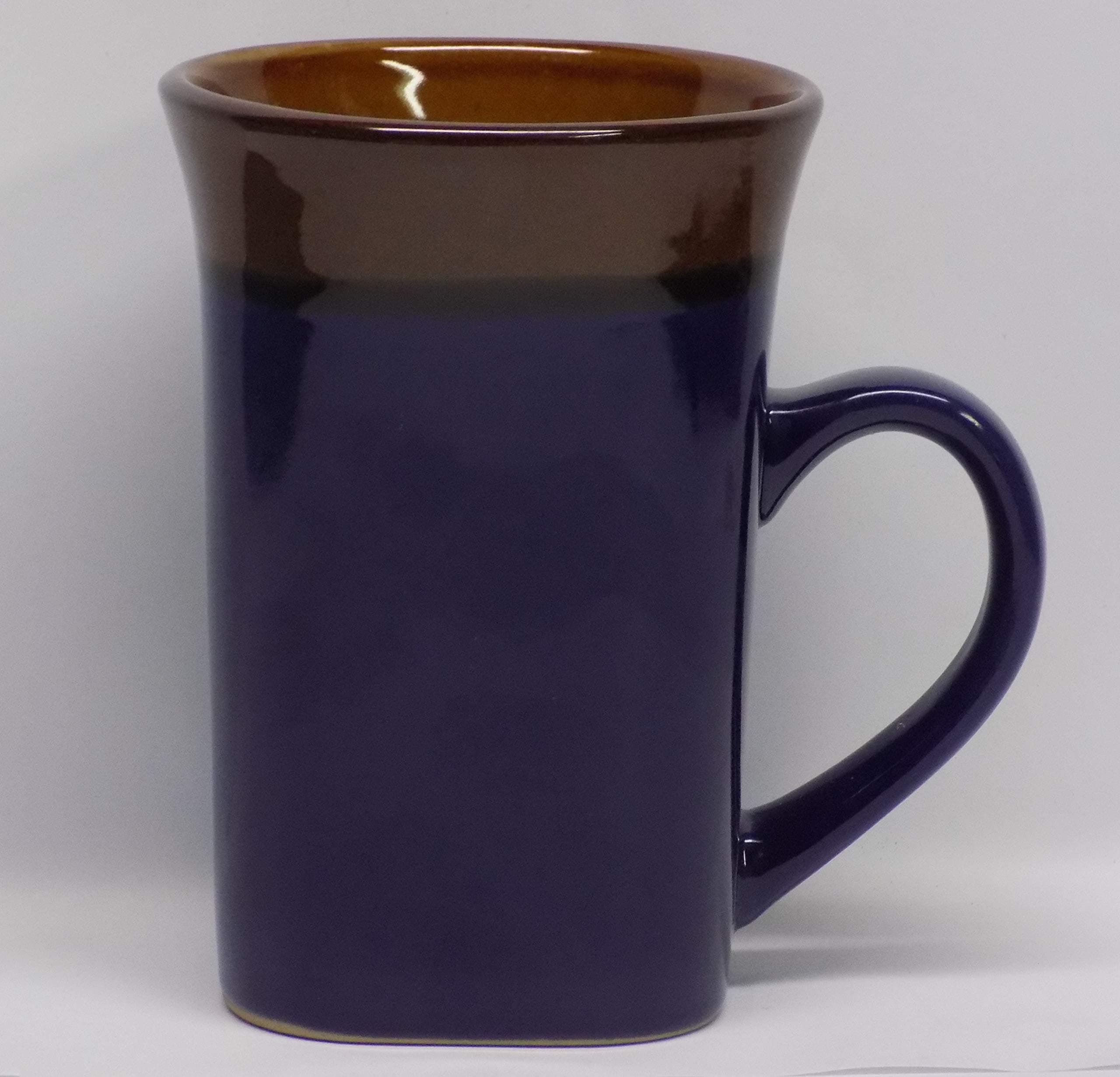 1 X Large Coffee Mug Contemporary Classic 14 Oz Coffee Mug Dark blue Coffee Cup Restaurant Diner Coffee Mug Classic Style Kitchen Coffee Cup Plain Coffee Mug Cabin Style Modern Style Coffee Mug Stoneware Mug