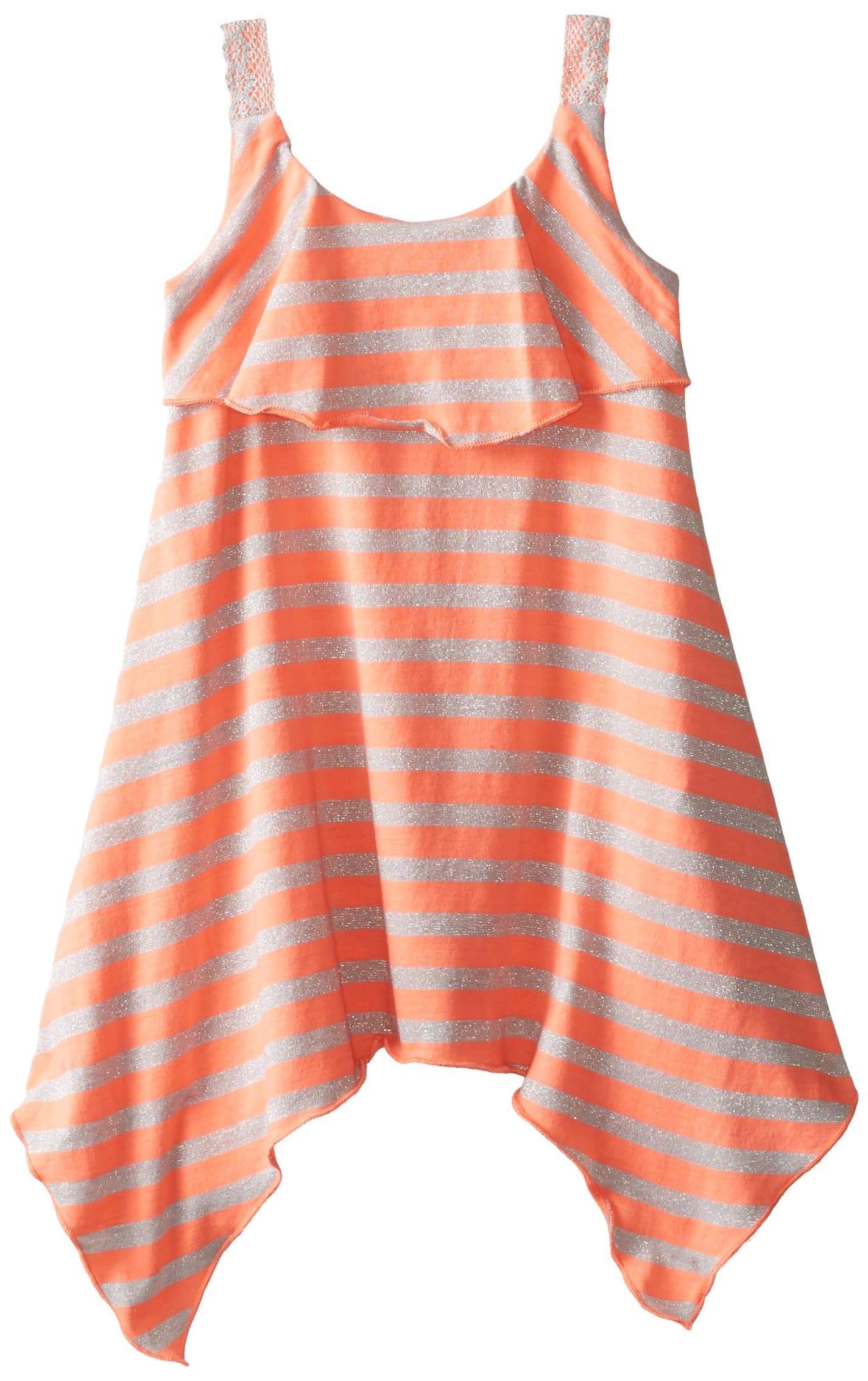 Sweet Heart Rose Little Girls' Striped Hanky-Hem Dress