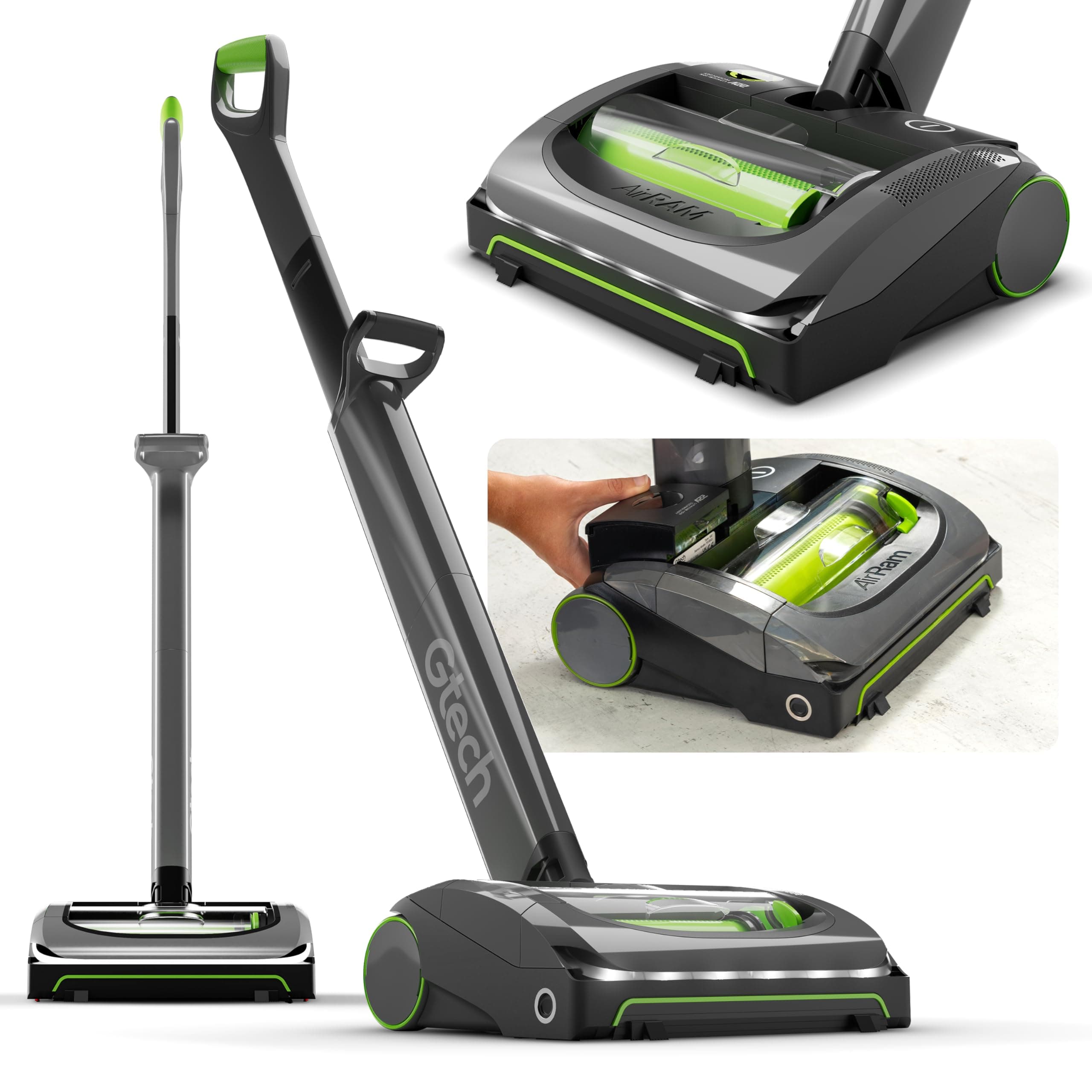 AirRAM MK2 | Lightweight Cordless Vacuum Cleaner for Carpets, Hard Floor, Pet Hair | 22V Li-ion Battery 40 Mins Runtime