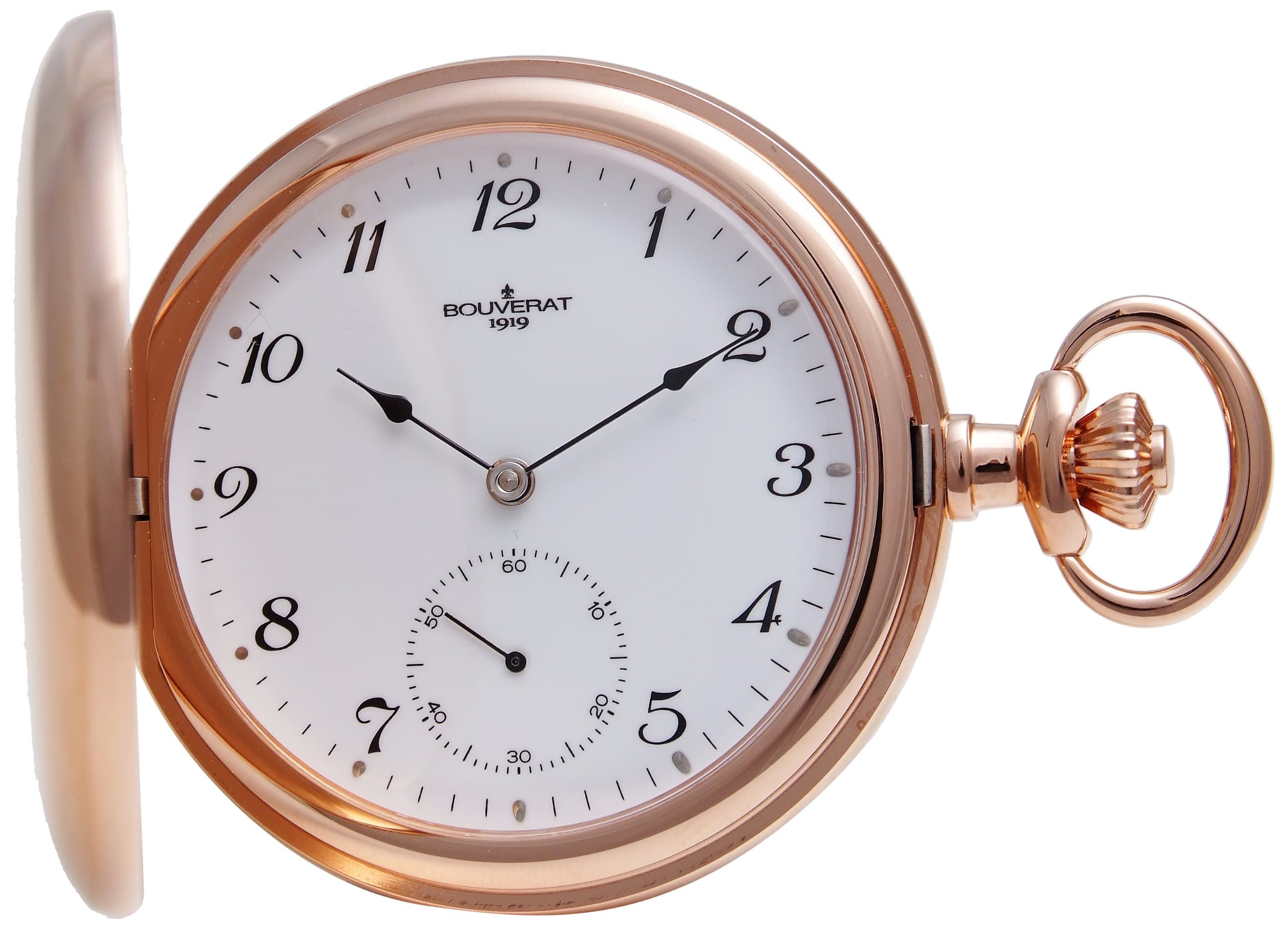 Bouverat Men's mechanical Pocket Watch with White Dial analogue Display BV822312