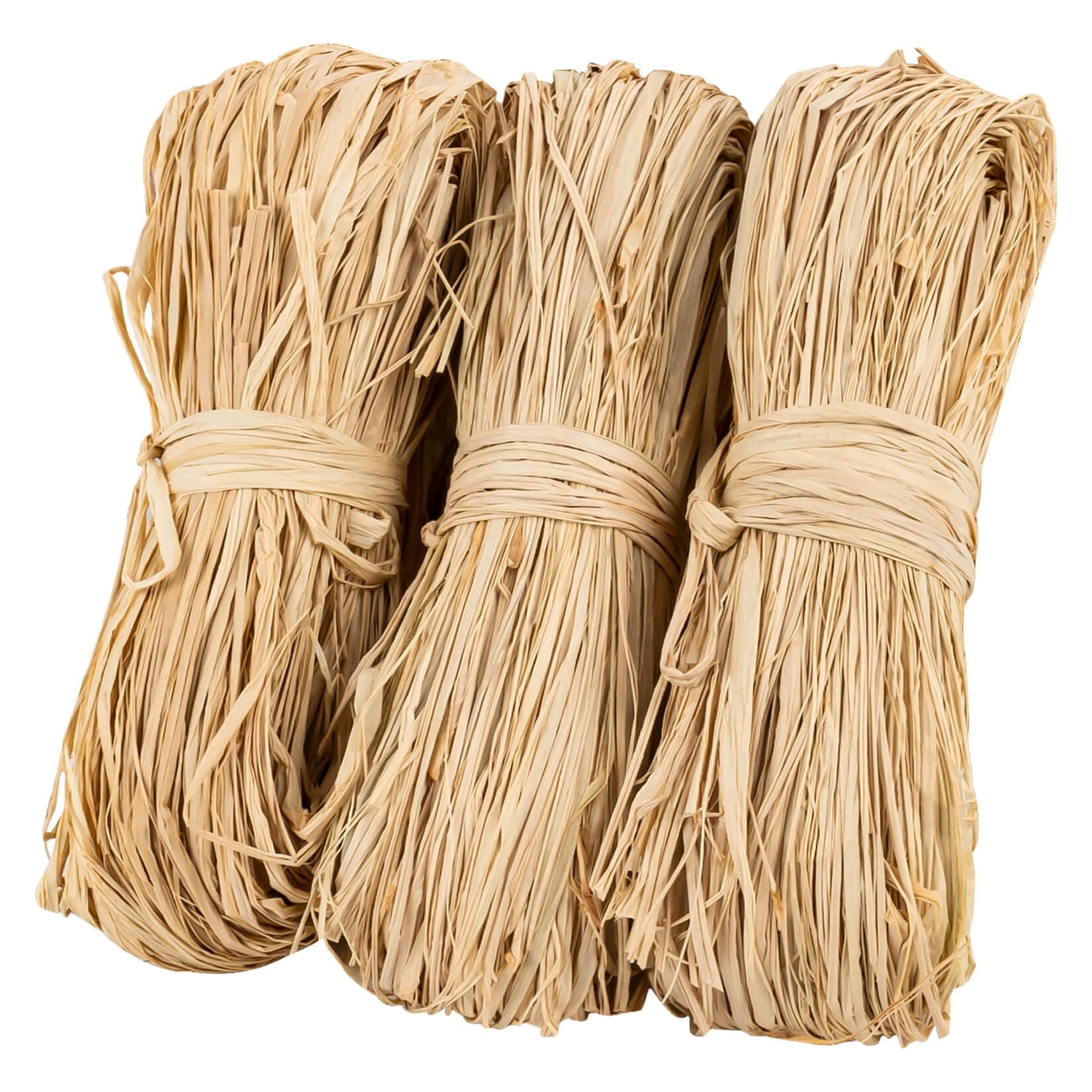 Sukh Natural Raffia Ribbon Grass - Straw For Florist Bouquets Decoration Crafts Gift Wrapping Christmas Birthday Wrap Materials