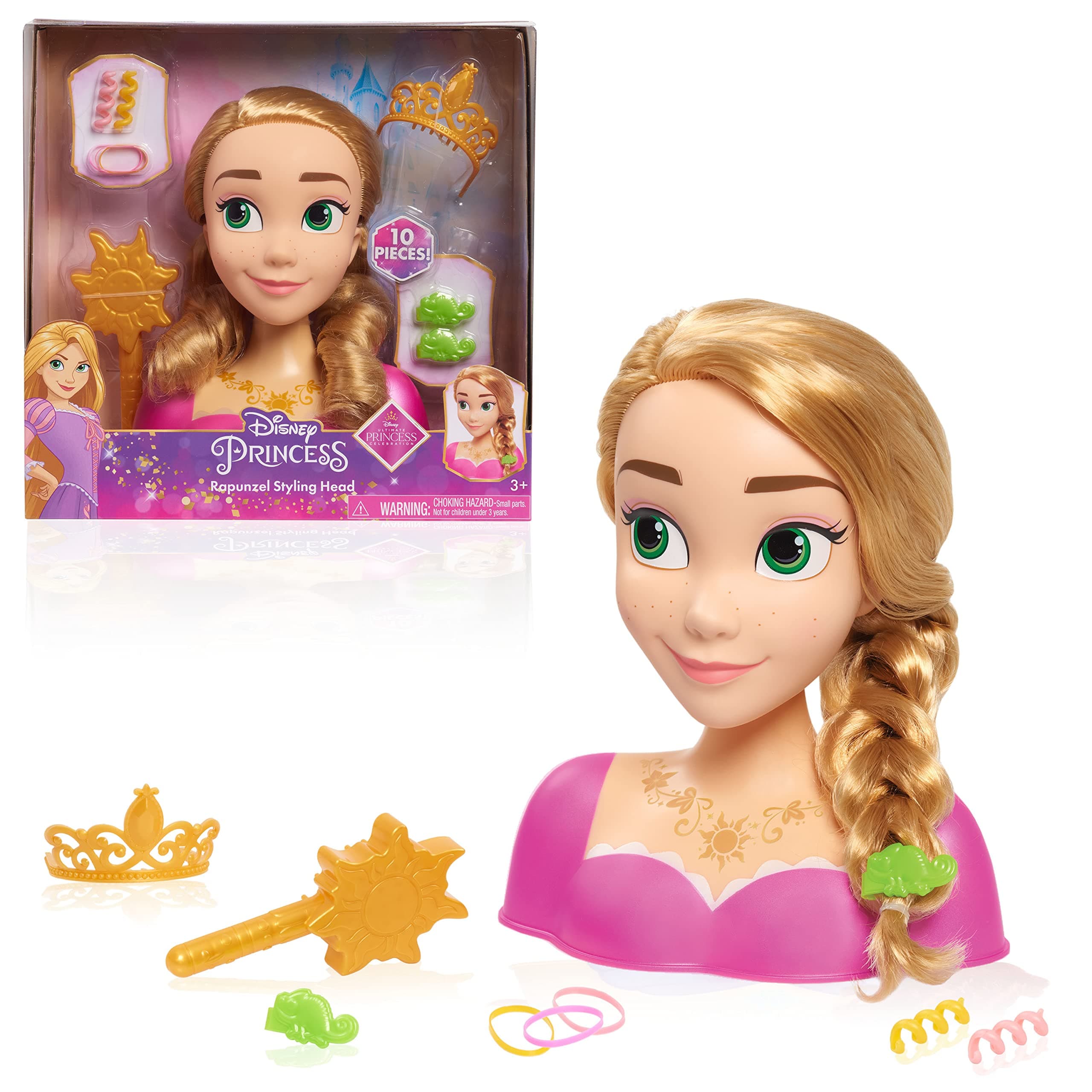 Disney Princess Basic Rapunzel Styling Head, Multi-color