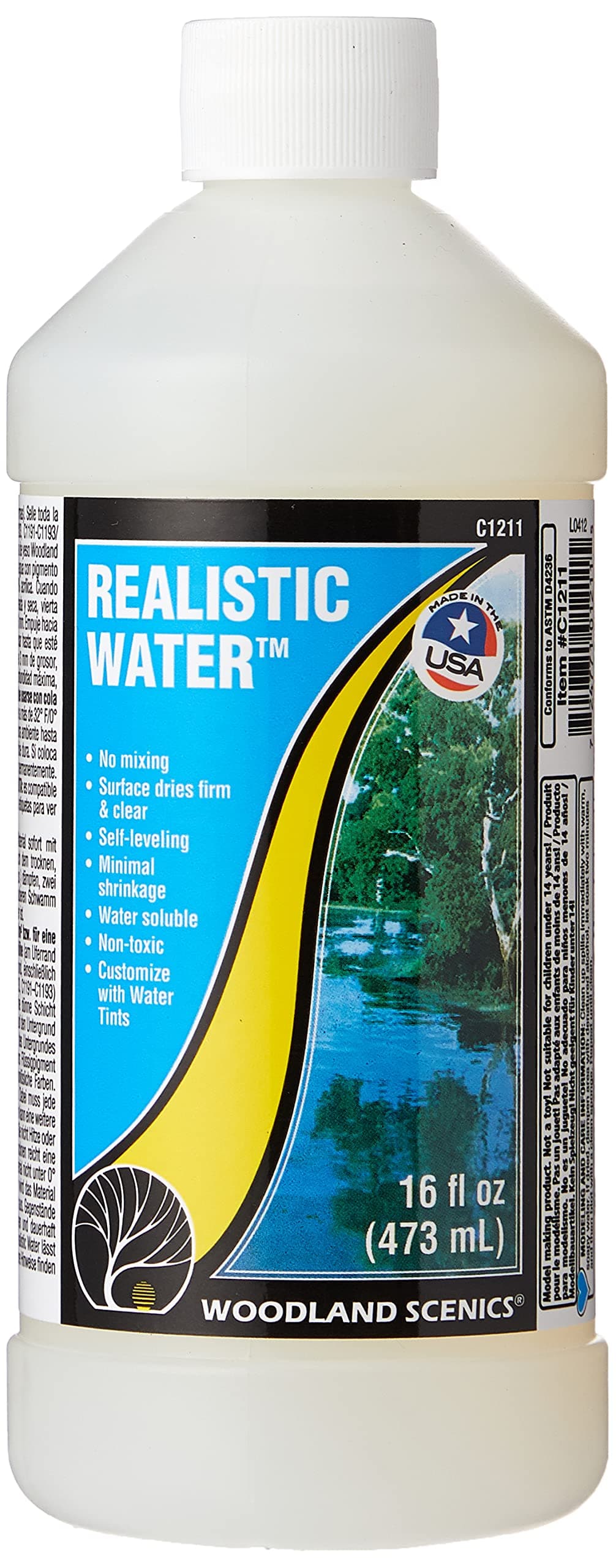 Realistic Water 16 oz, 473.2 ml (Pack of 1)