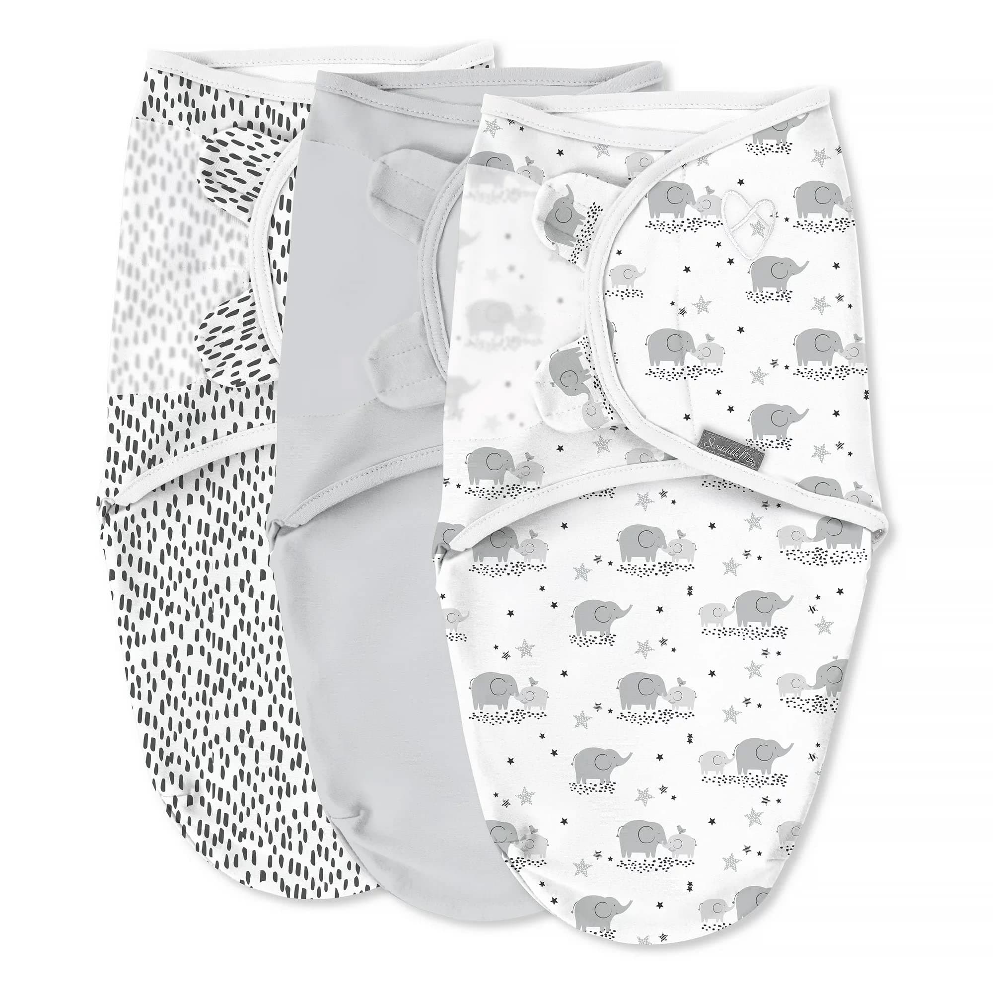 SwaddleMe Original Swaddle - Size Small/Medium, 0-3 Months, 3-Pack (Mama & Me) Easy to Use Newborn Swaddle Wrap Keeps Baby Cozy and Secure and Helps Prevent Startle Reflex