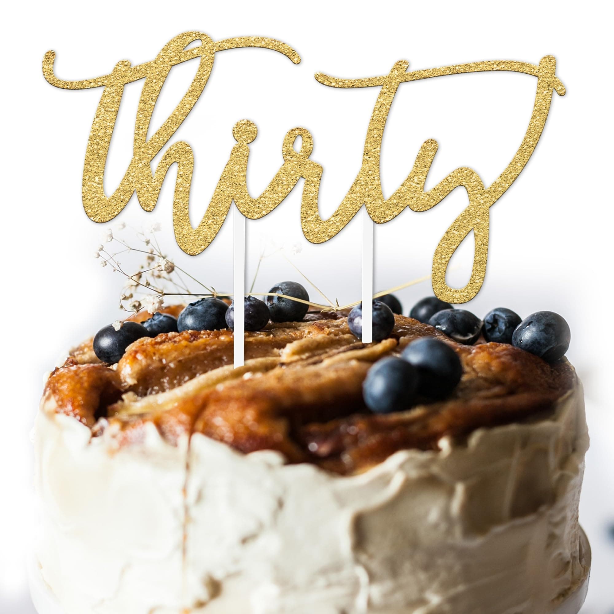 Merry ExpressionsHappy 30th Birthday - Thirty, Gold Cake TopperThe Forest Stewardship Council