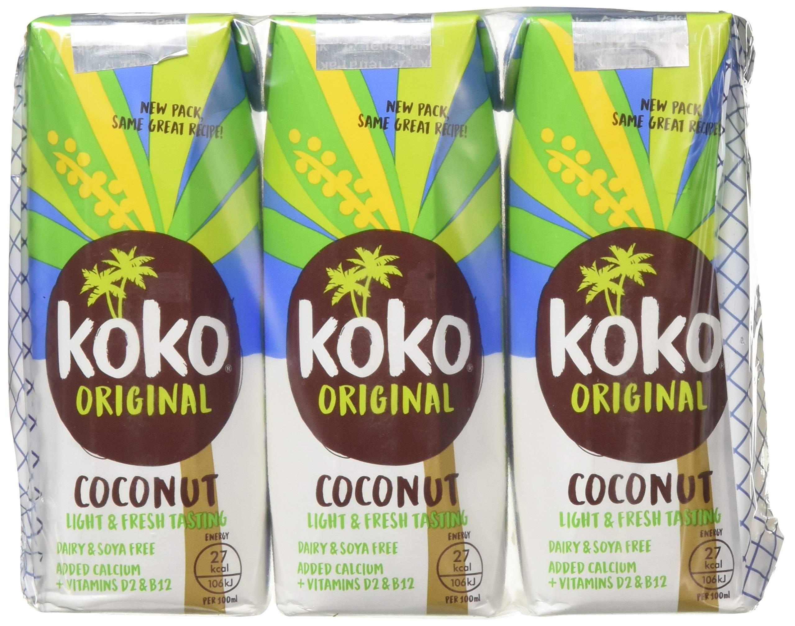 Koko Dairy Free Original Coconut Milk + Calcium 8 x (3 x 250 ml)