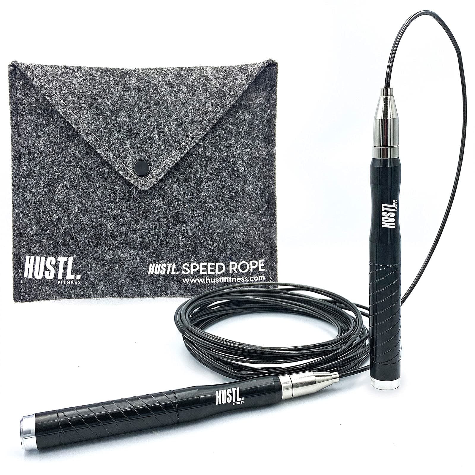 Speed Skipping Rope for Adults – HUSTL Fitness Self-locking Jump Rope Non-Slip Aluminium Handles 10ft Adjustable Rope Speed Rope Jumping Ropes Crossfit Skipping Rope Adult Fitness Boxing Skipping Rope