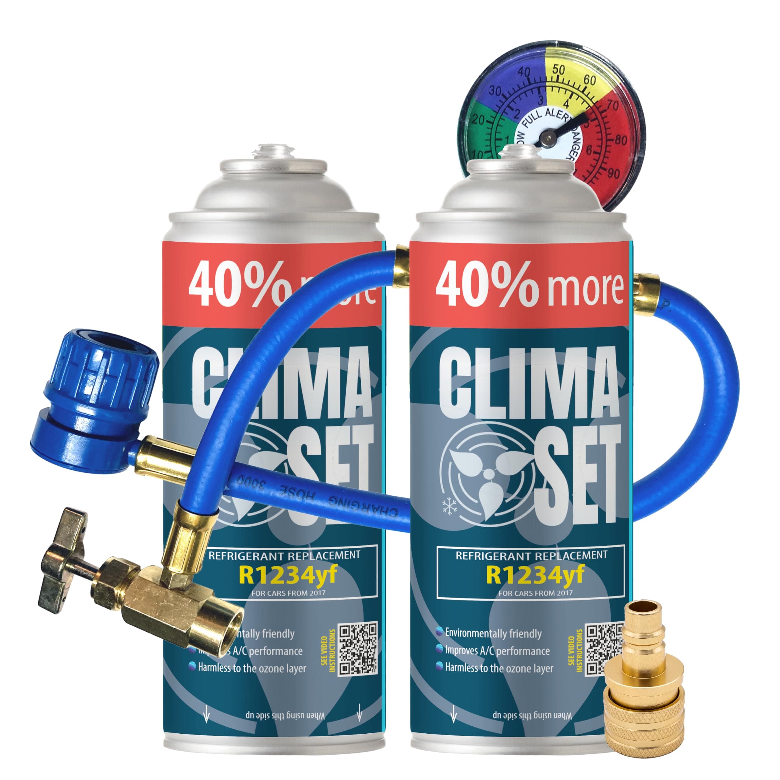 ClimaSet R1234yf air conditioning refill - r1234yf air conditioning gas - 2x2...