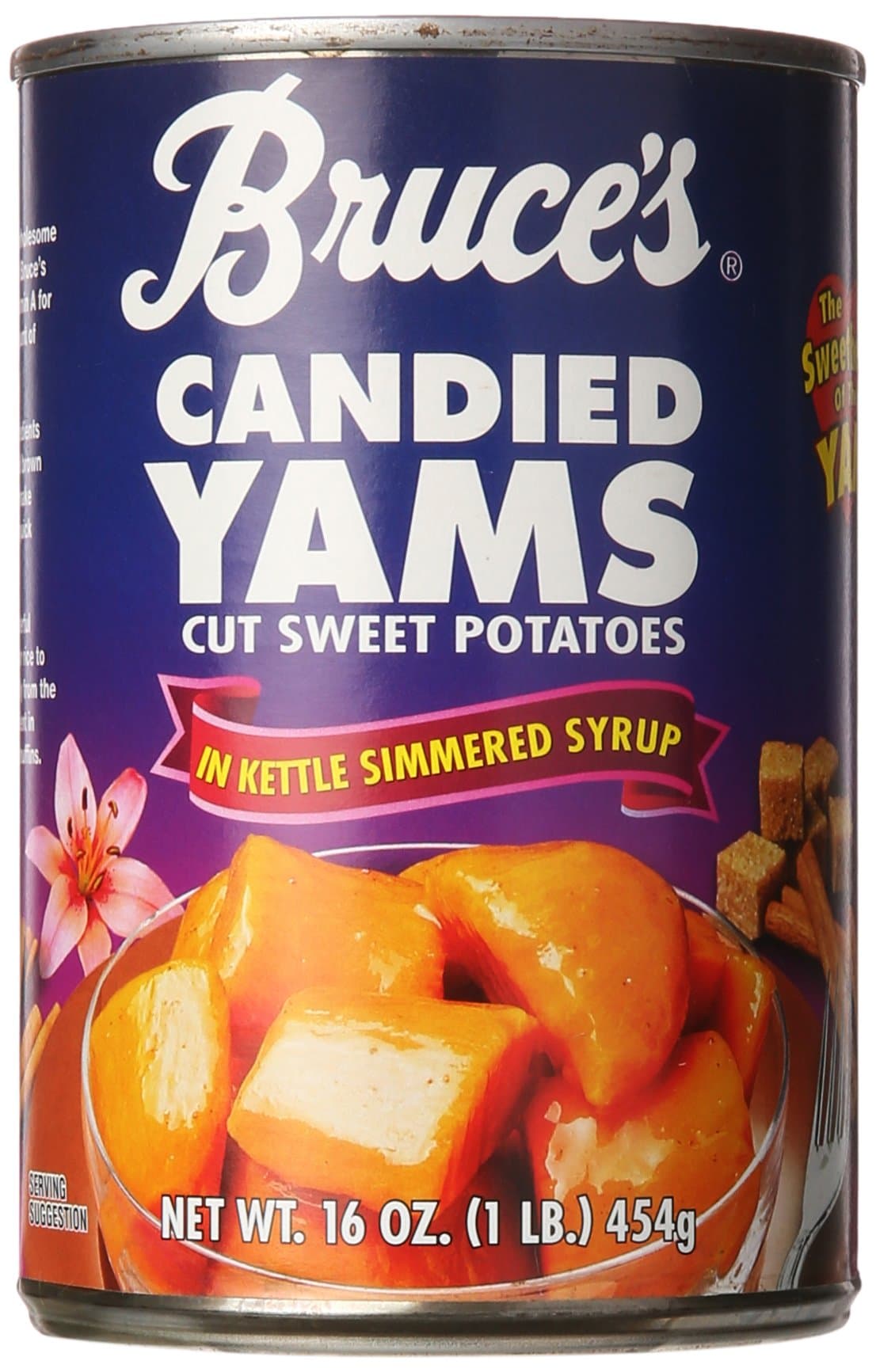 Bruce's Yams Candied Cut Sweet Potatoes In Kettle Simmered Syrup, 16 oz