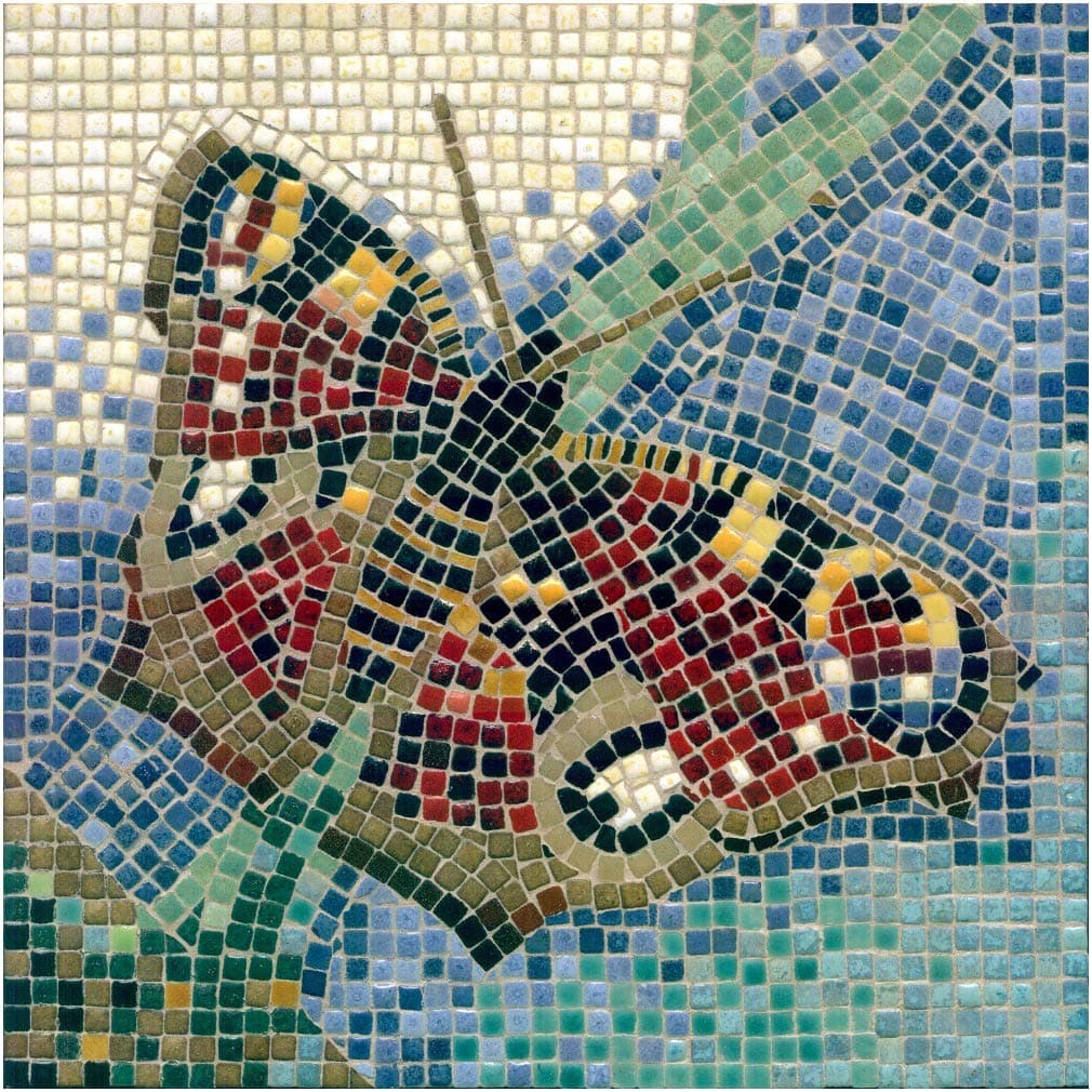 Discover The Ancient Art of Mosaics with Our Kit for Adults, Square 7inch (20cm) Butterfly