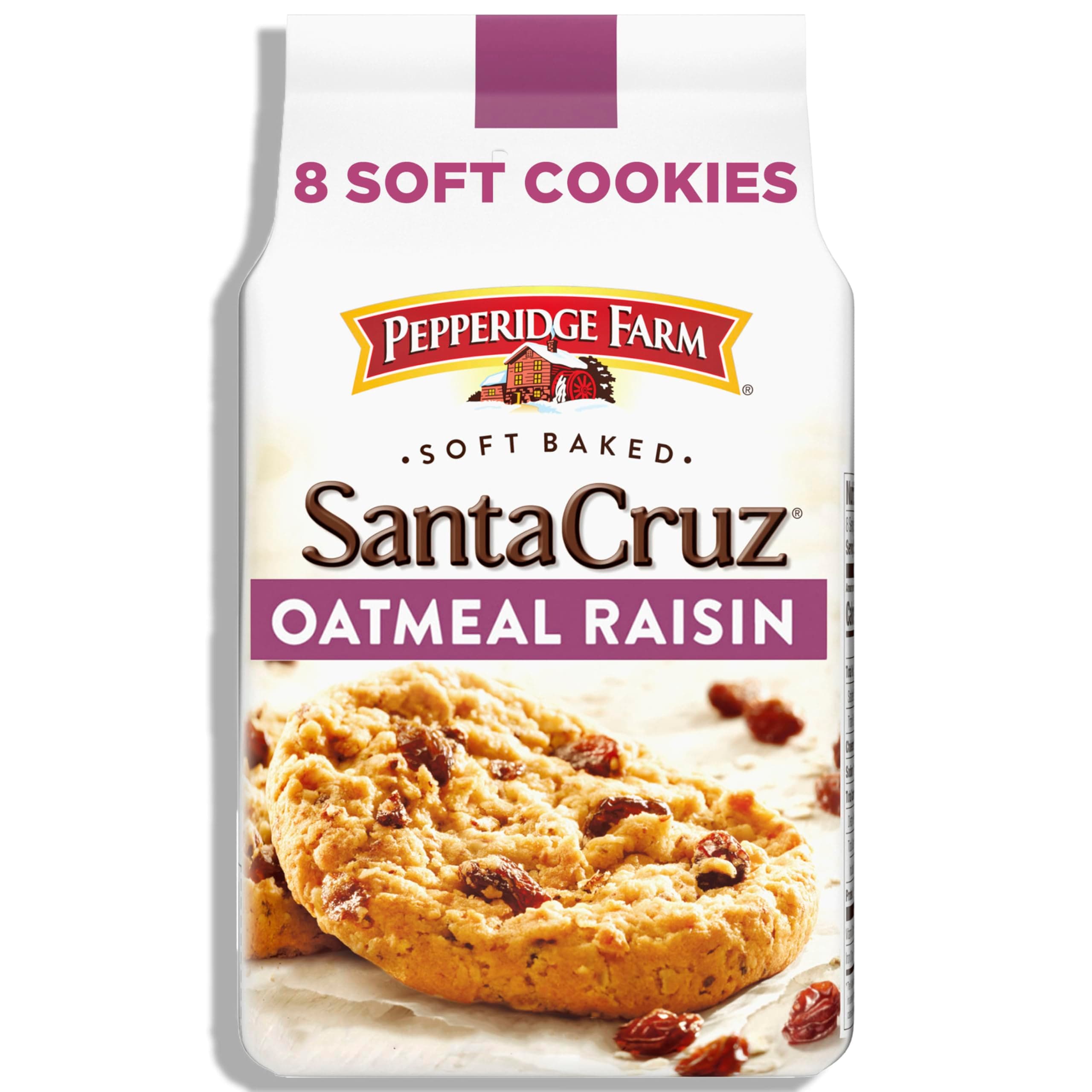 Santa Cruz Soft Baked Oatmeal Raisin Soft Cookies 244g