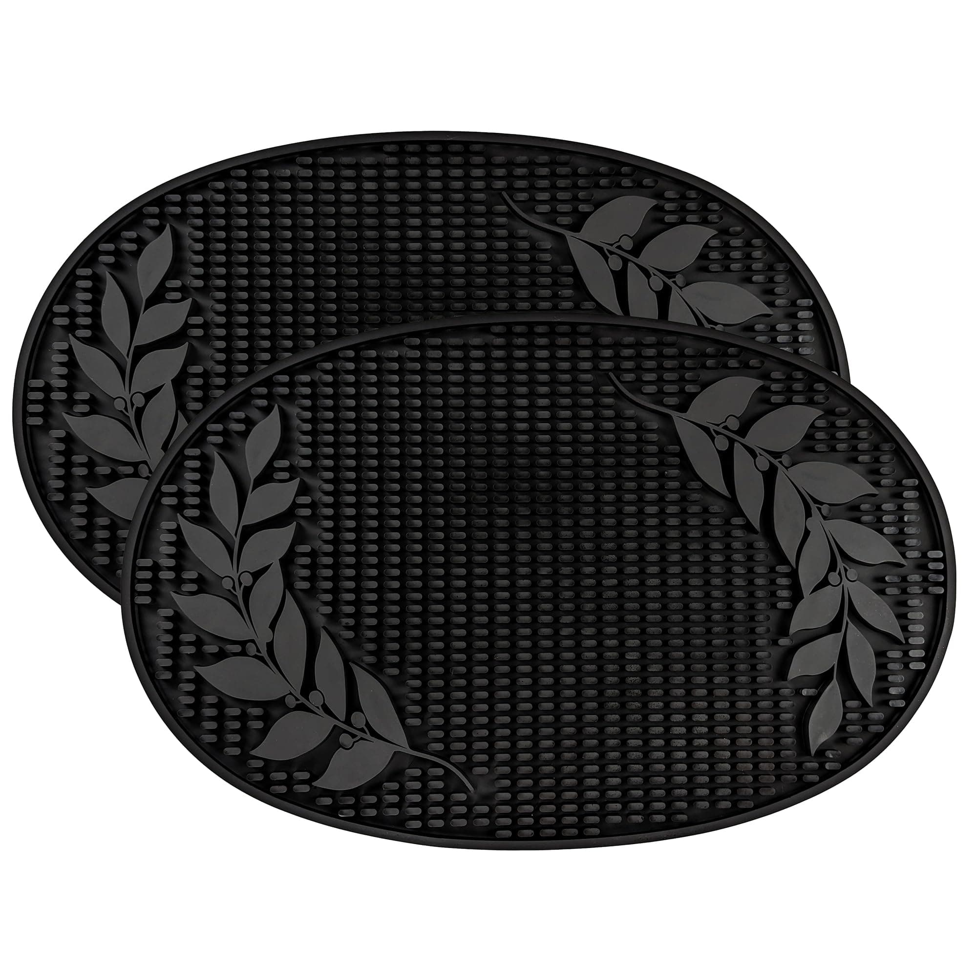 BREKXSet of 2 Bar Mats for Home Countertop (18x12 Inches) | Drying Mat for Kitchen - Spill Mats for Bars, Restaurants, Coffee Shops, Bar Mats for Countertop and Table Top, Non-Spill & Non-Toxic Mats