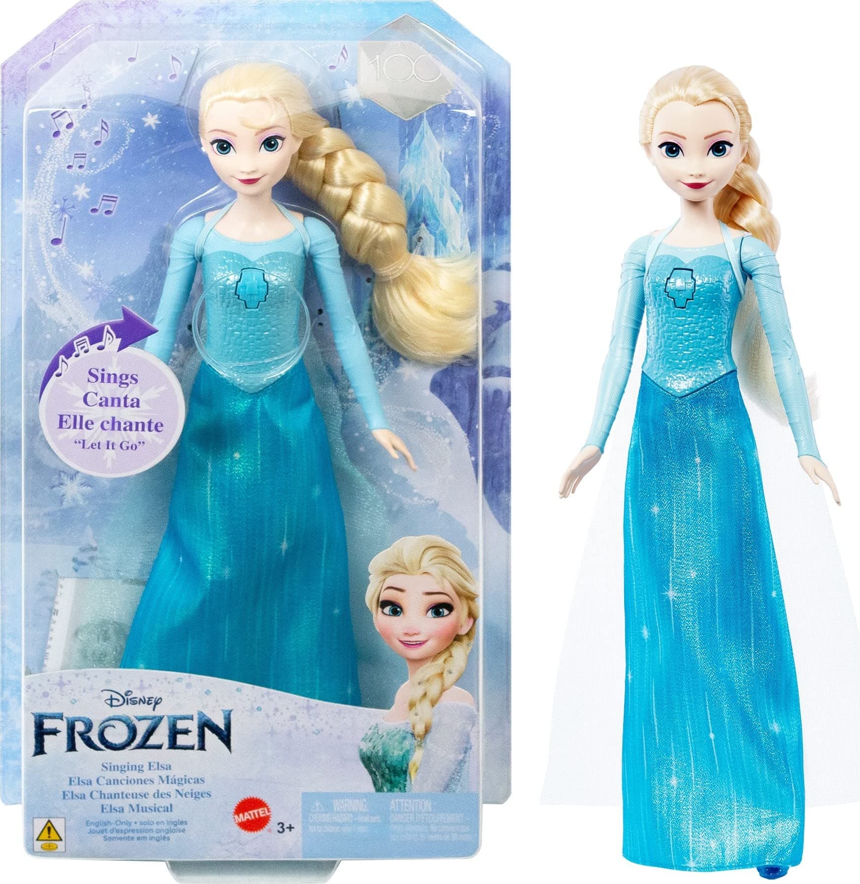 Disney Frozen Singing Elsa Doll, Sings Clip of “Let It Go” from Disney MovieFrozen
